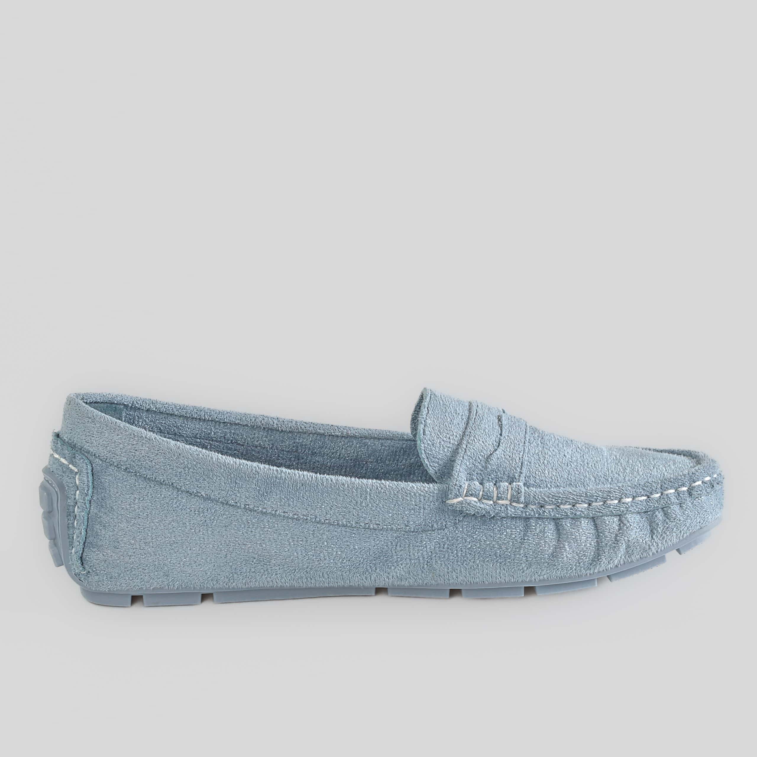 Basic – Mocassins Femmes en Bleu.