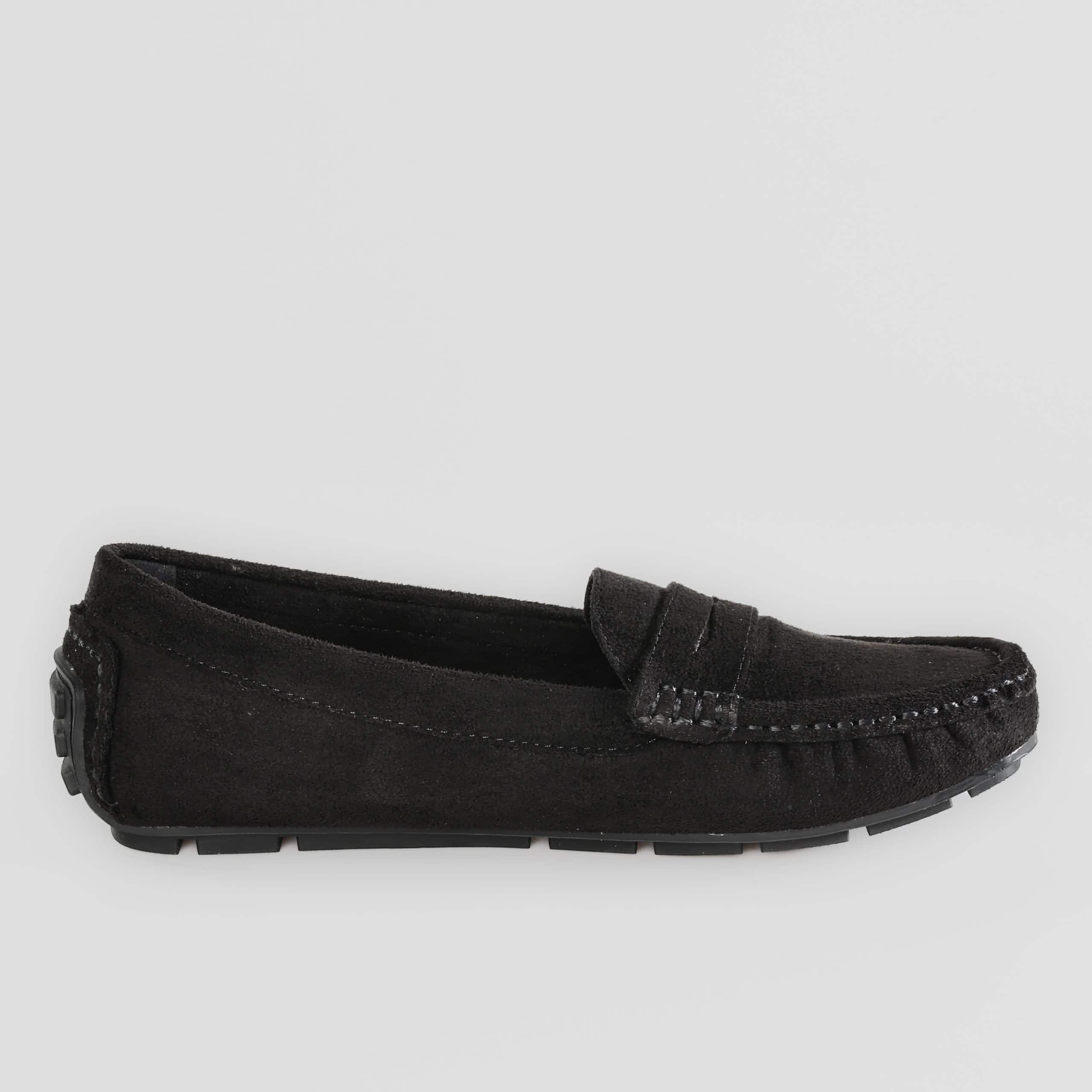 Basic – Mocassins Femmes en Noir.