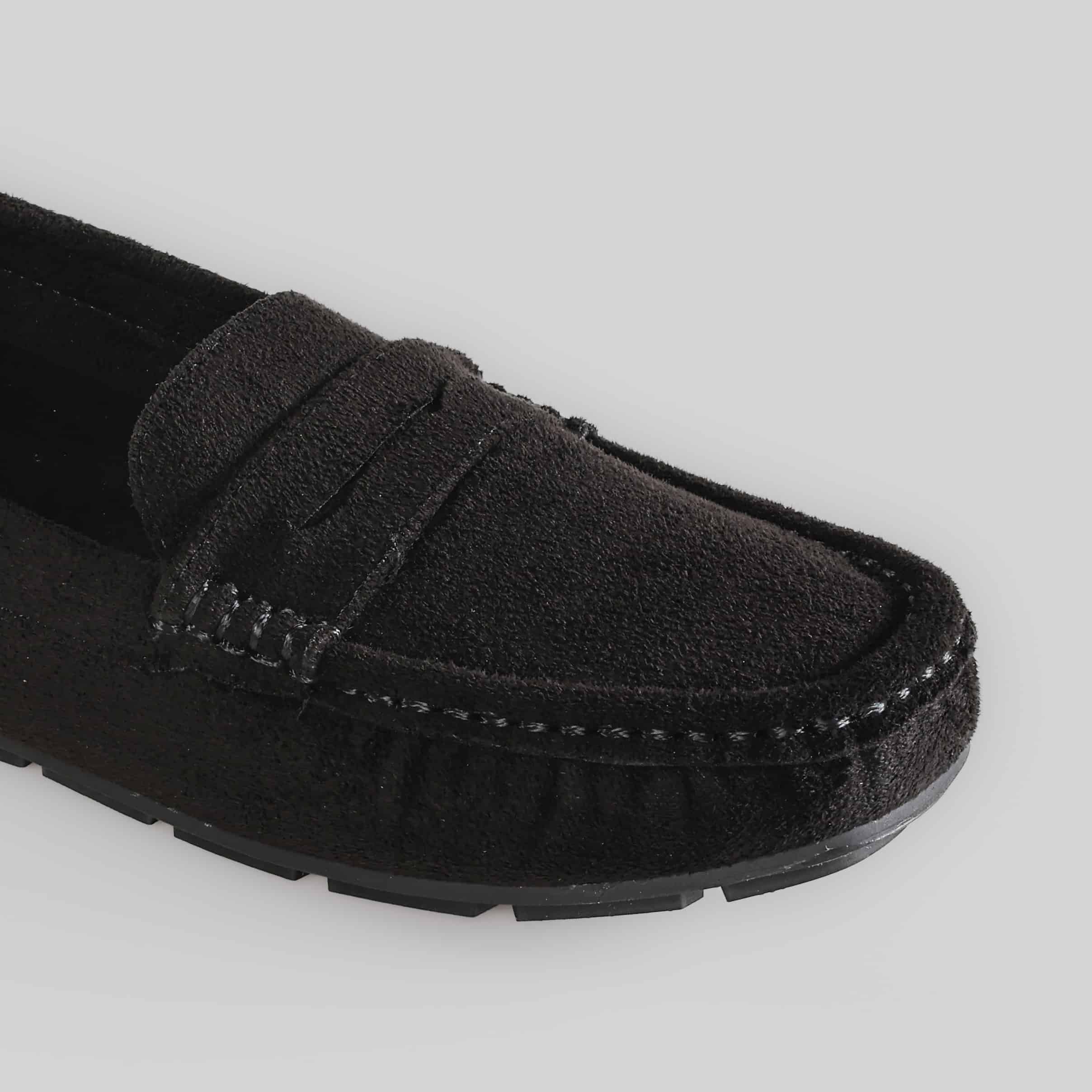 Basic – Mocassins Femmes en Noir.