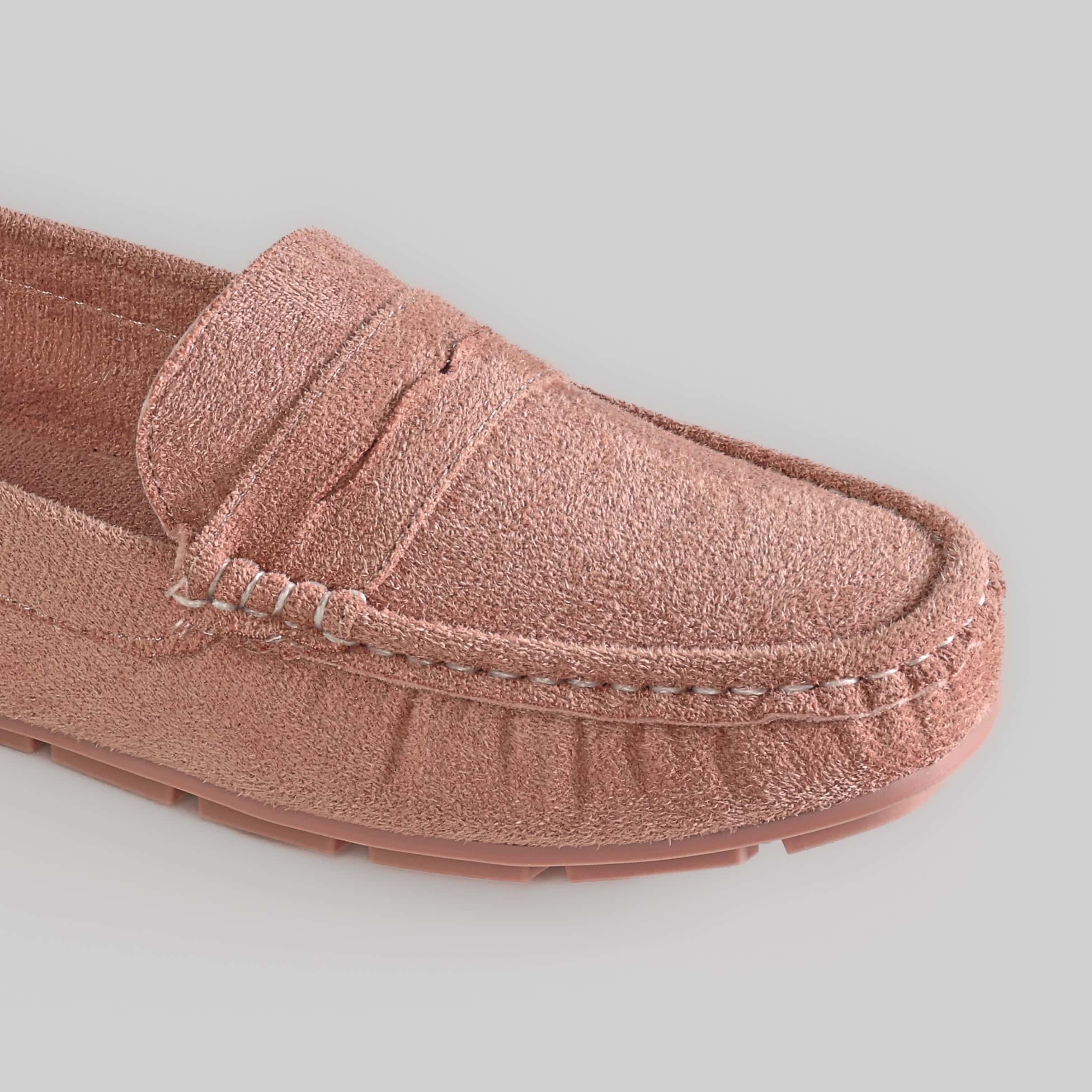 Basic – Mocassins Femmes en Rose.
