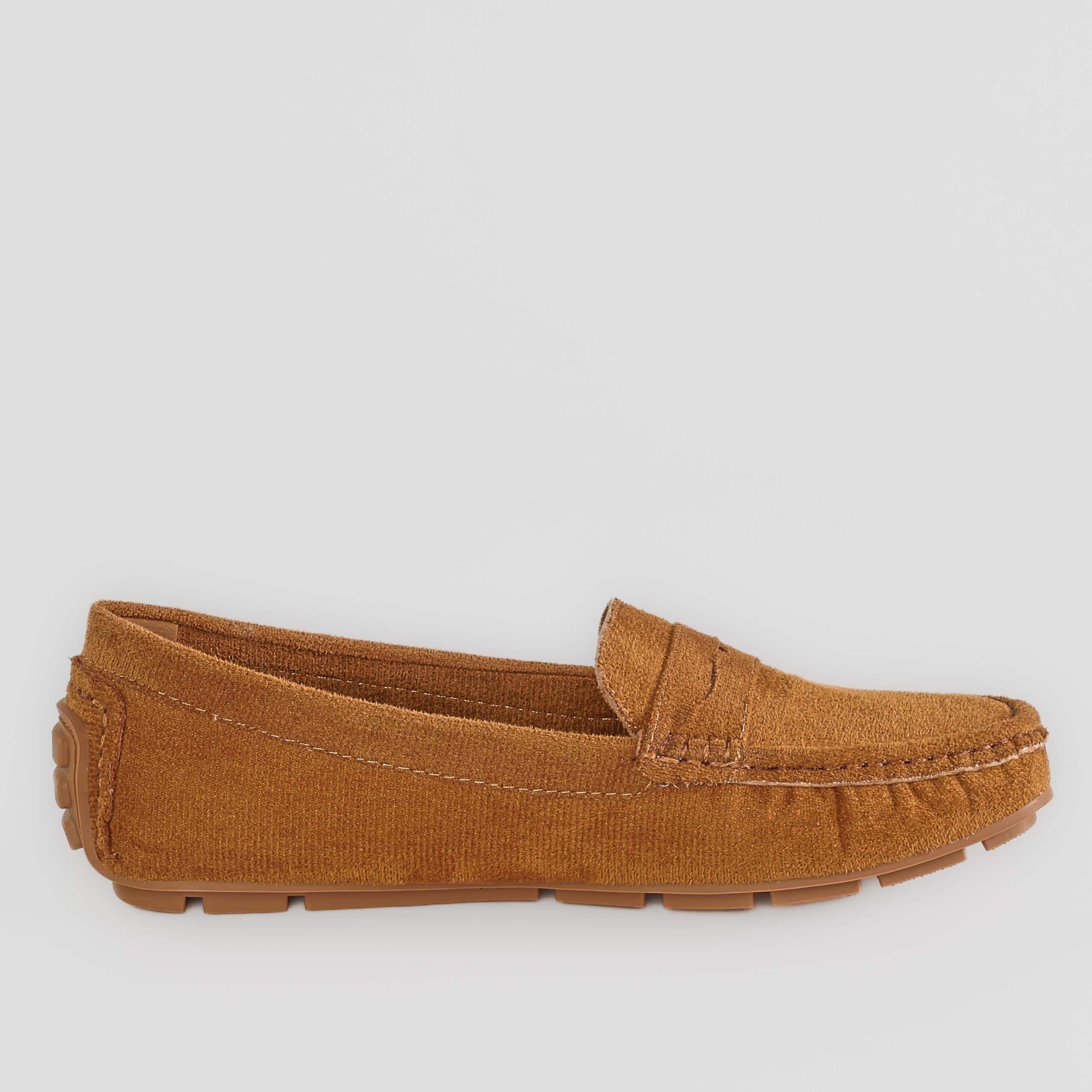 Basic – Mocassins Femmes en Tabac.