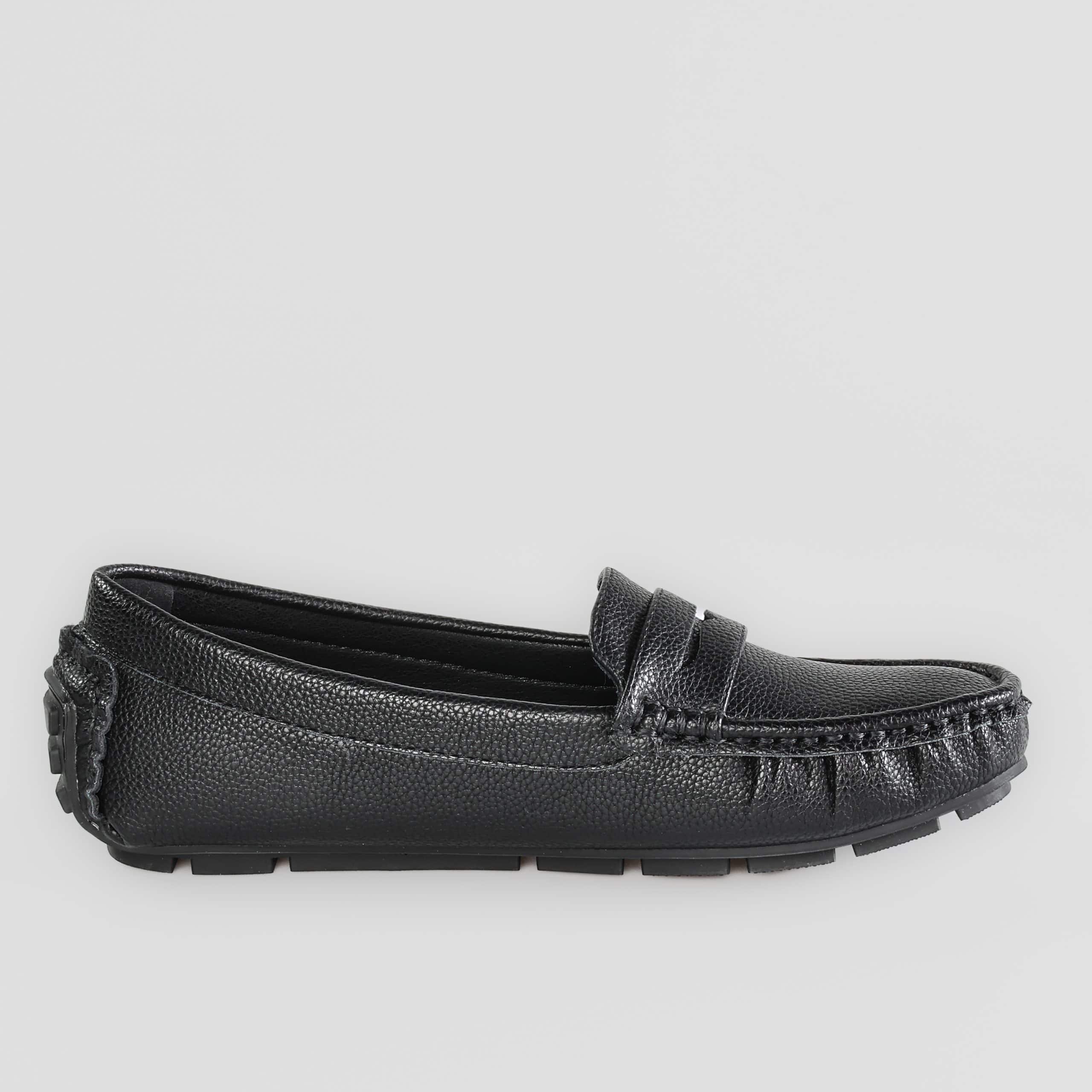 JASMINE – Mocassins Femmes en Noir.