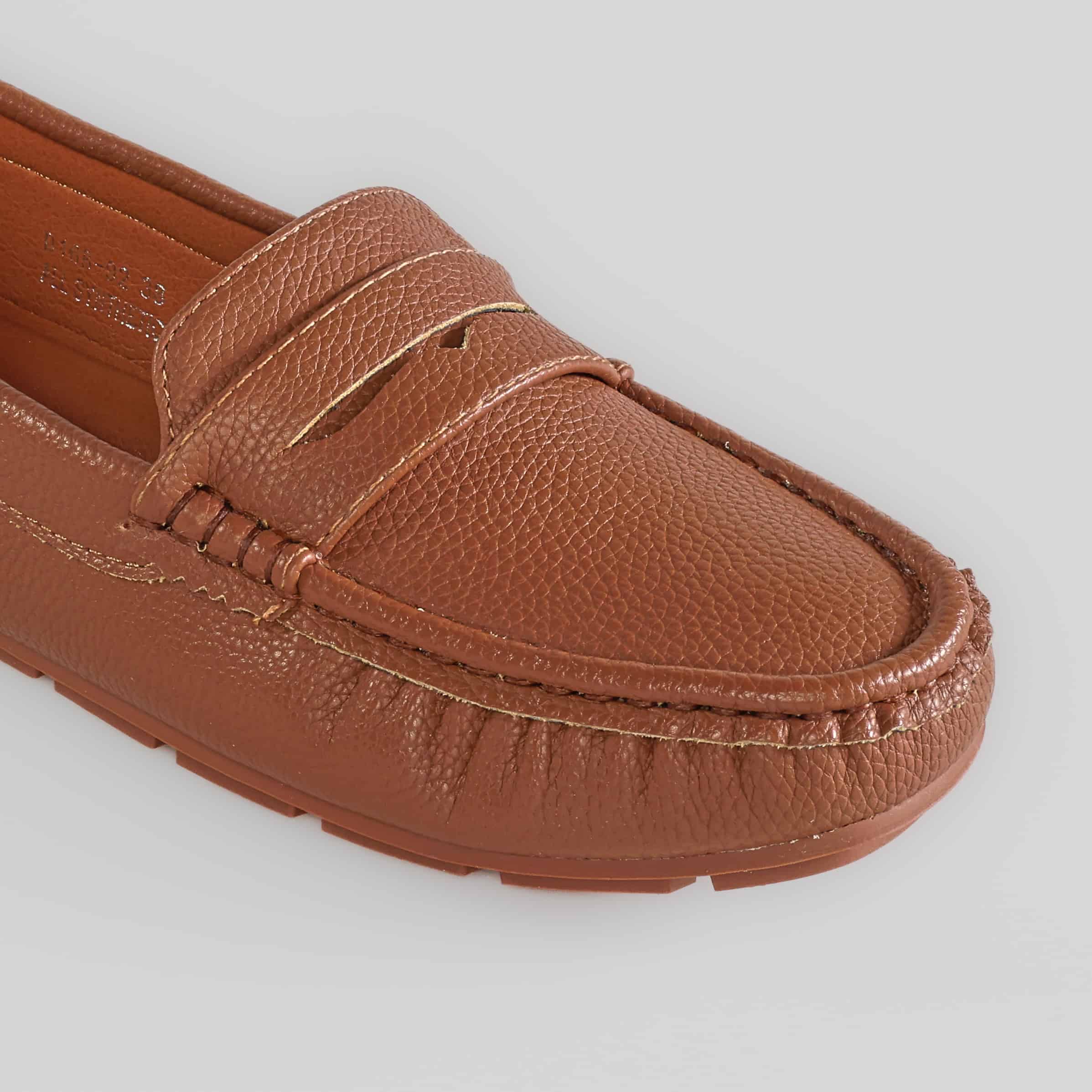 JASMINE – Mocassins Femmes en Tabac.
