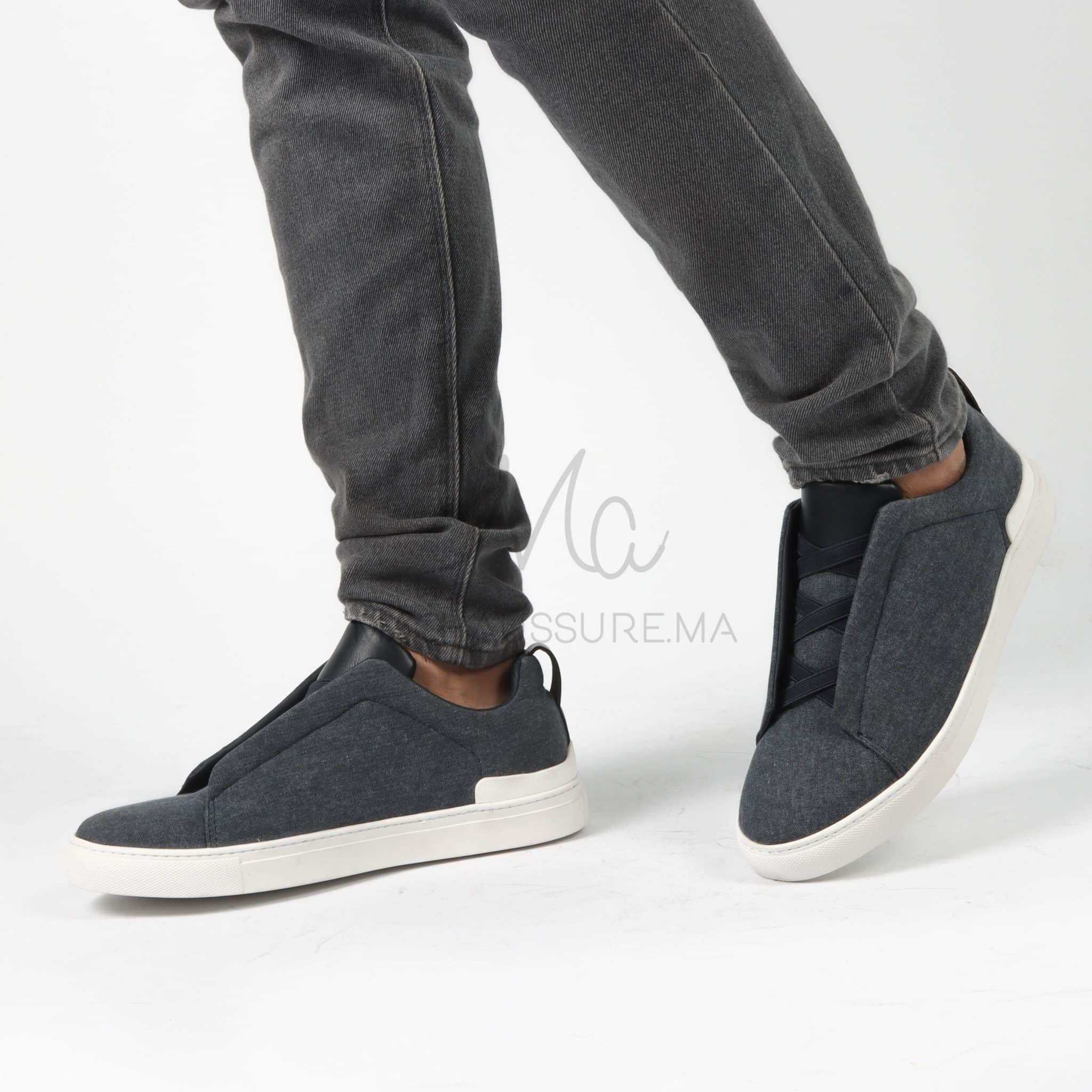 Quantum - Baskets Hommes en Bleu.