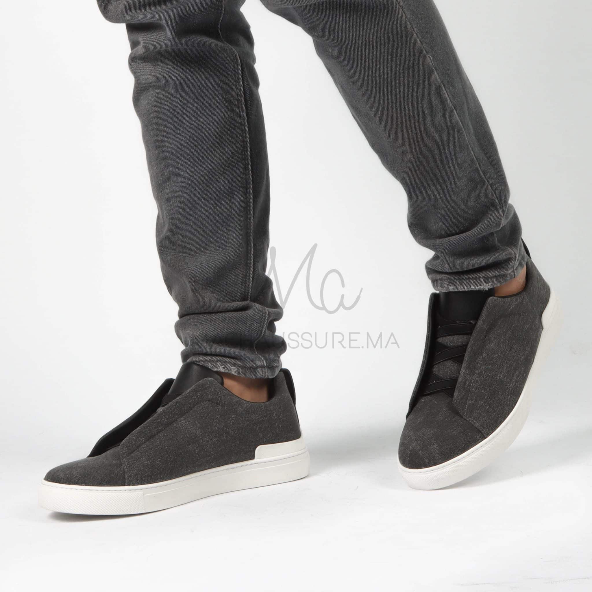 Quantum - Baskets Hommes en Noir.