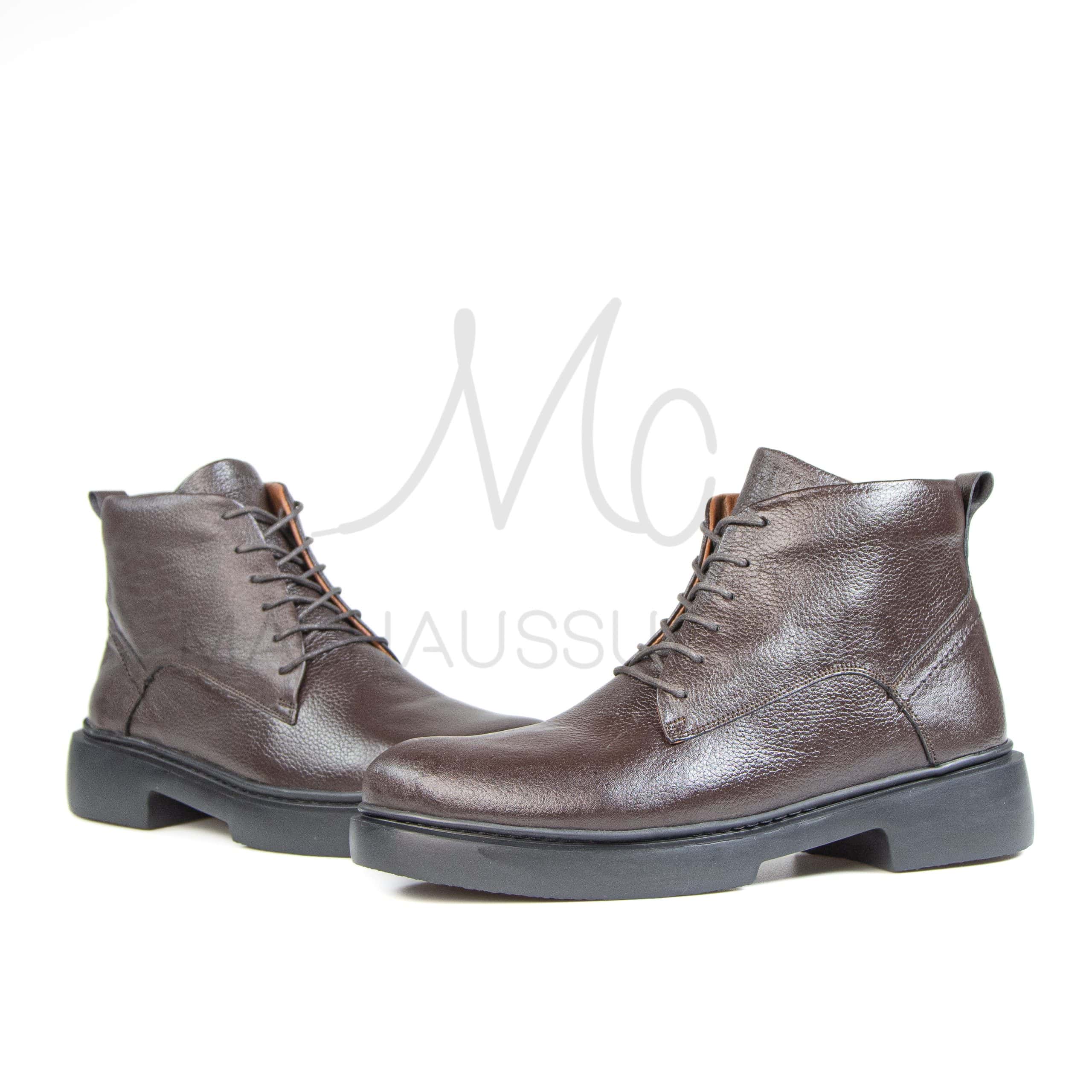 Oty Lux – Boots Hommes en Marron.