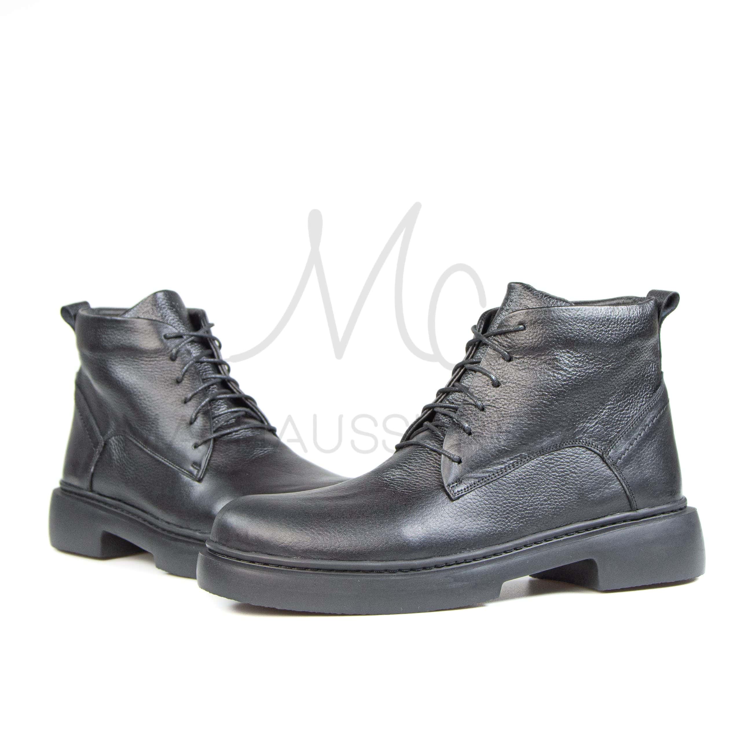 Oty Lux – Boots Hommes en Noir.