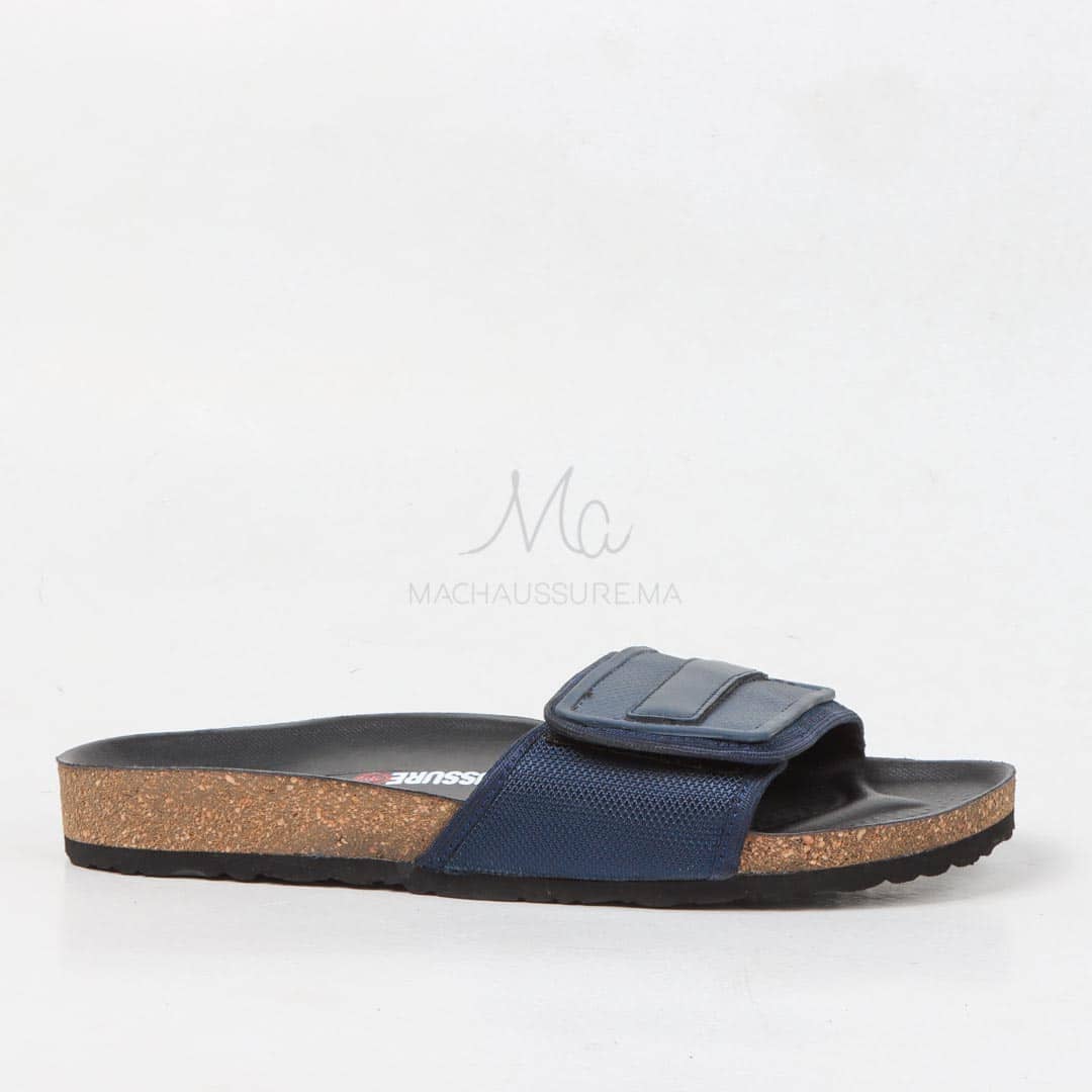 Sandales Plates confortable en Bleu.