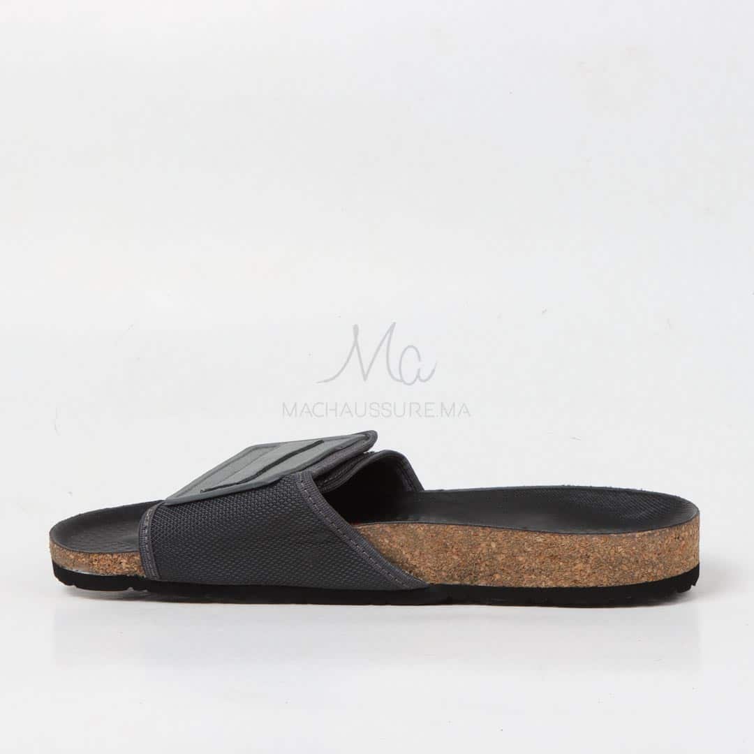 Sandales Plates confortable en gris.