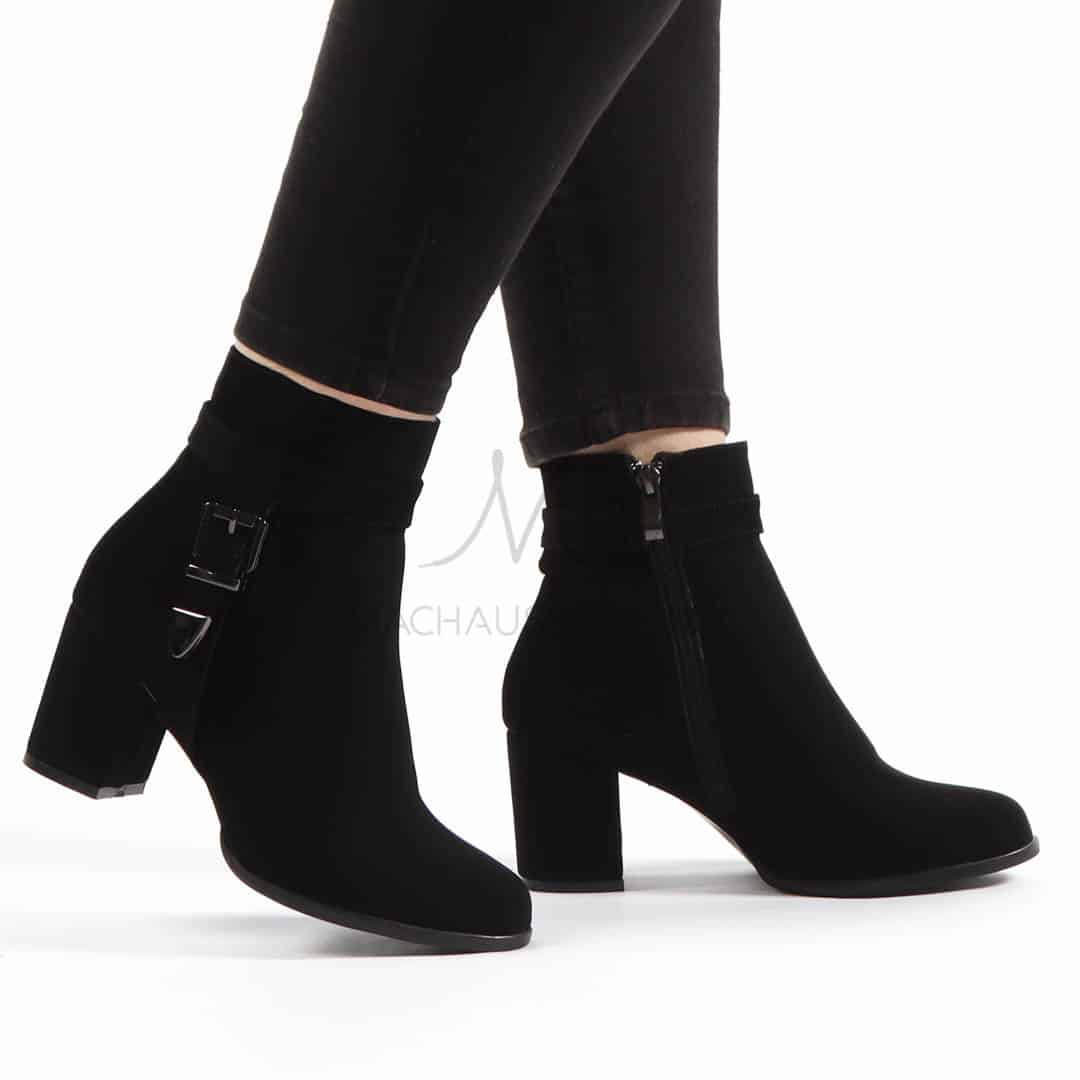 Kalvy – Bottines Femmes en Noir.