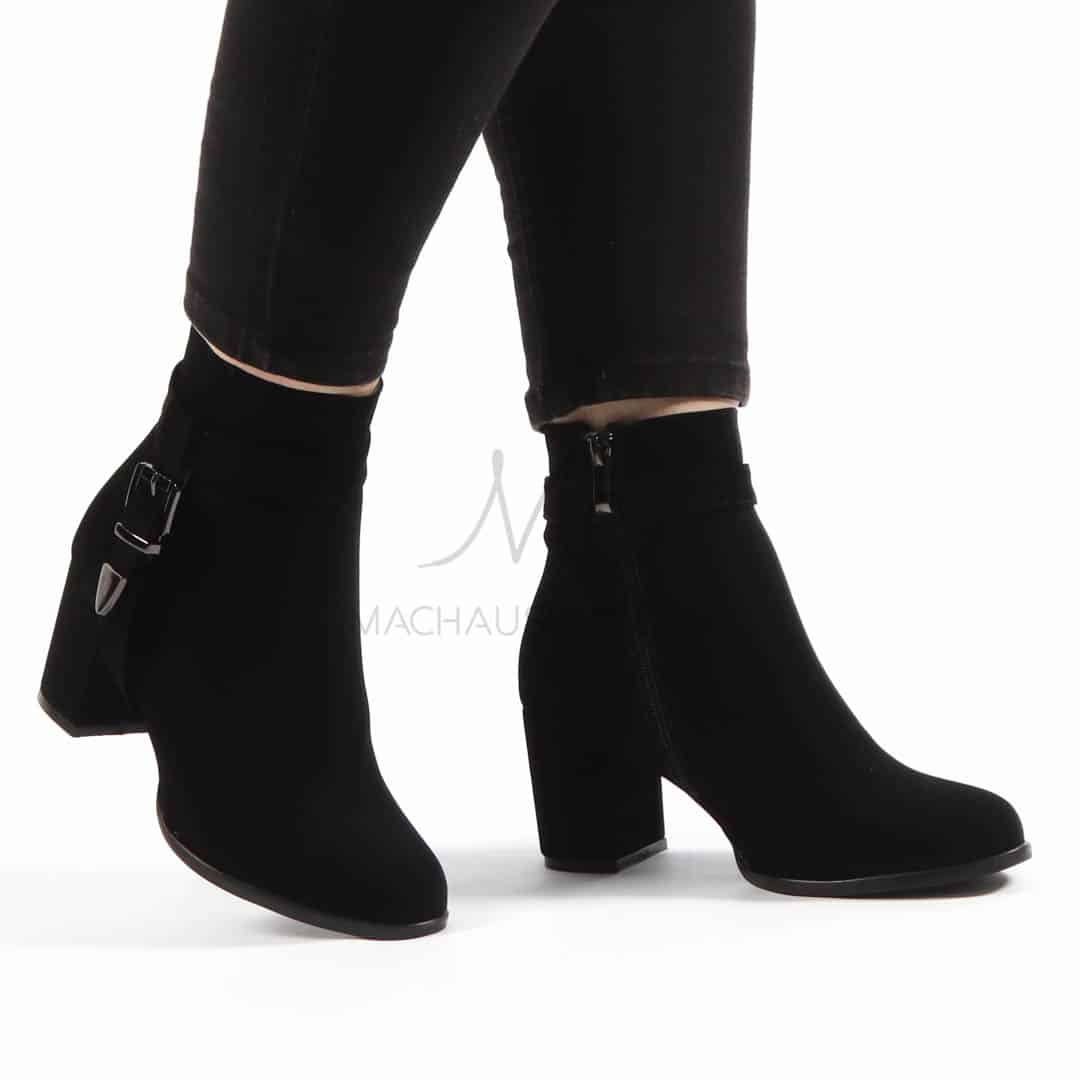 Kalvy – Bottines Femmes en Noir.