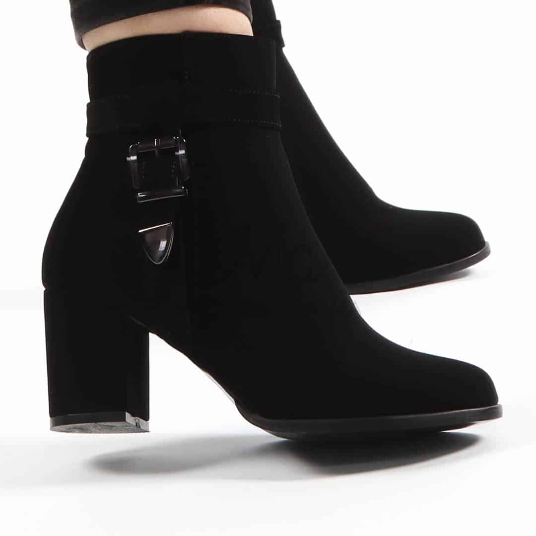 Kalvy – Bottines Femmes en Noir.