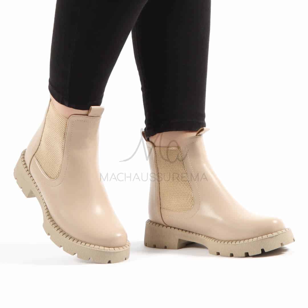 Bocardy – Bottines Femmes en Beige.