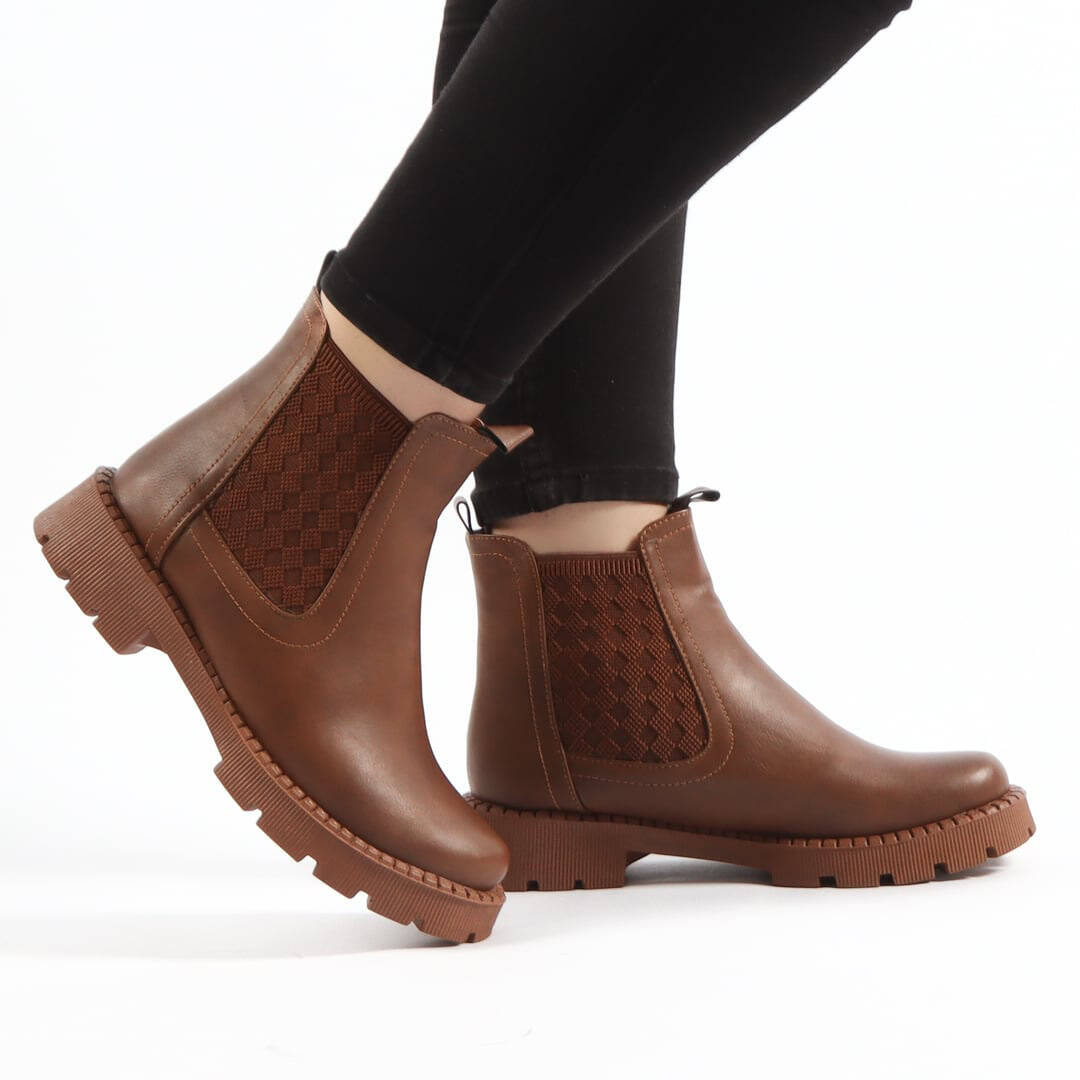 Bocardy – Bottines Femmes en Tabac.