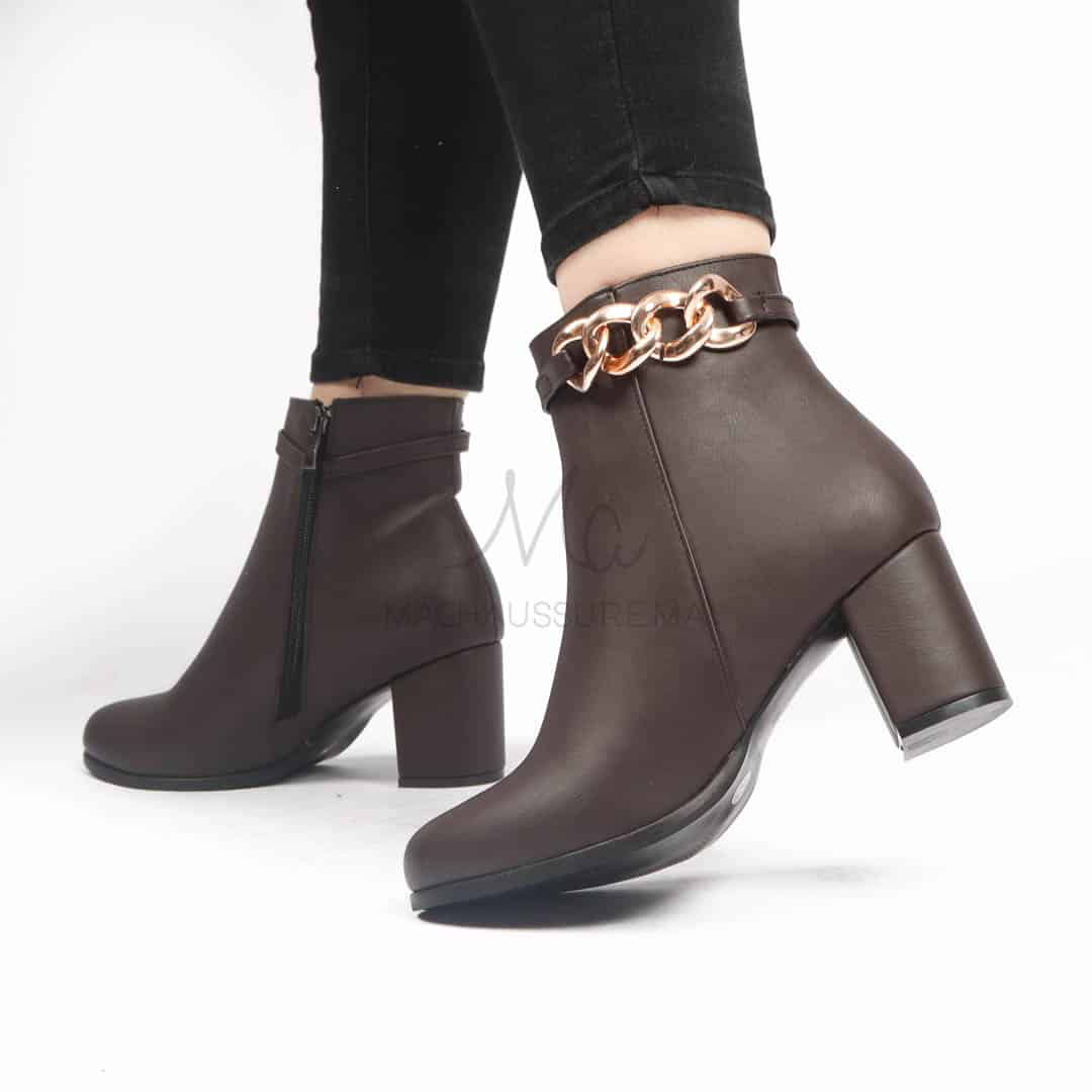 LYA - Bottines Femmes - Marron.