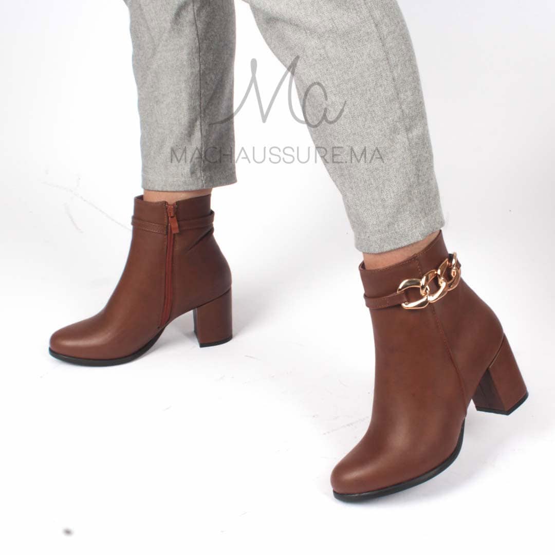 LYA – Bottines Femmes – Tabac.
