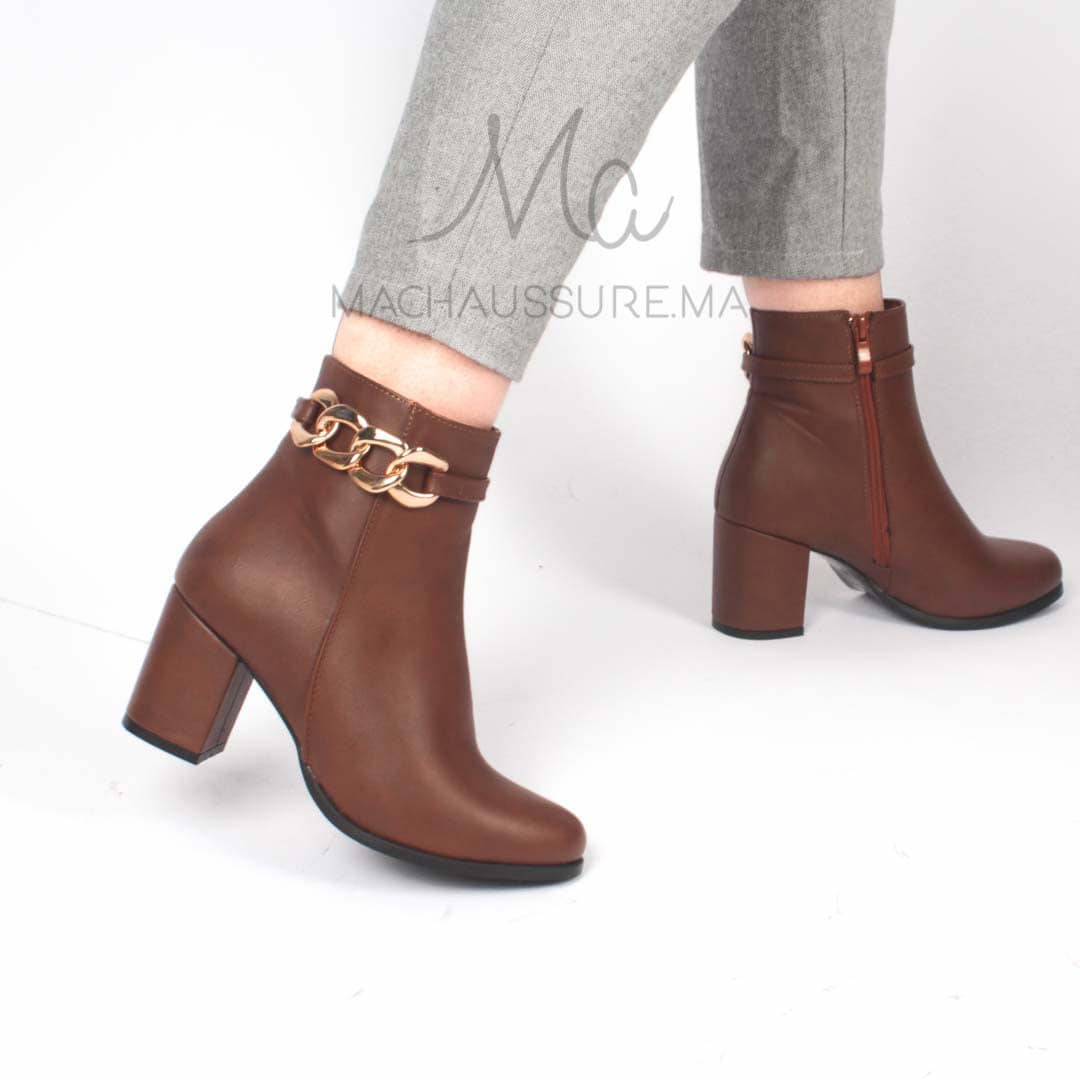 LYA – Bottines Femmes – Tabac.