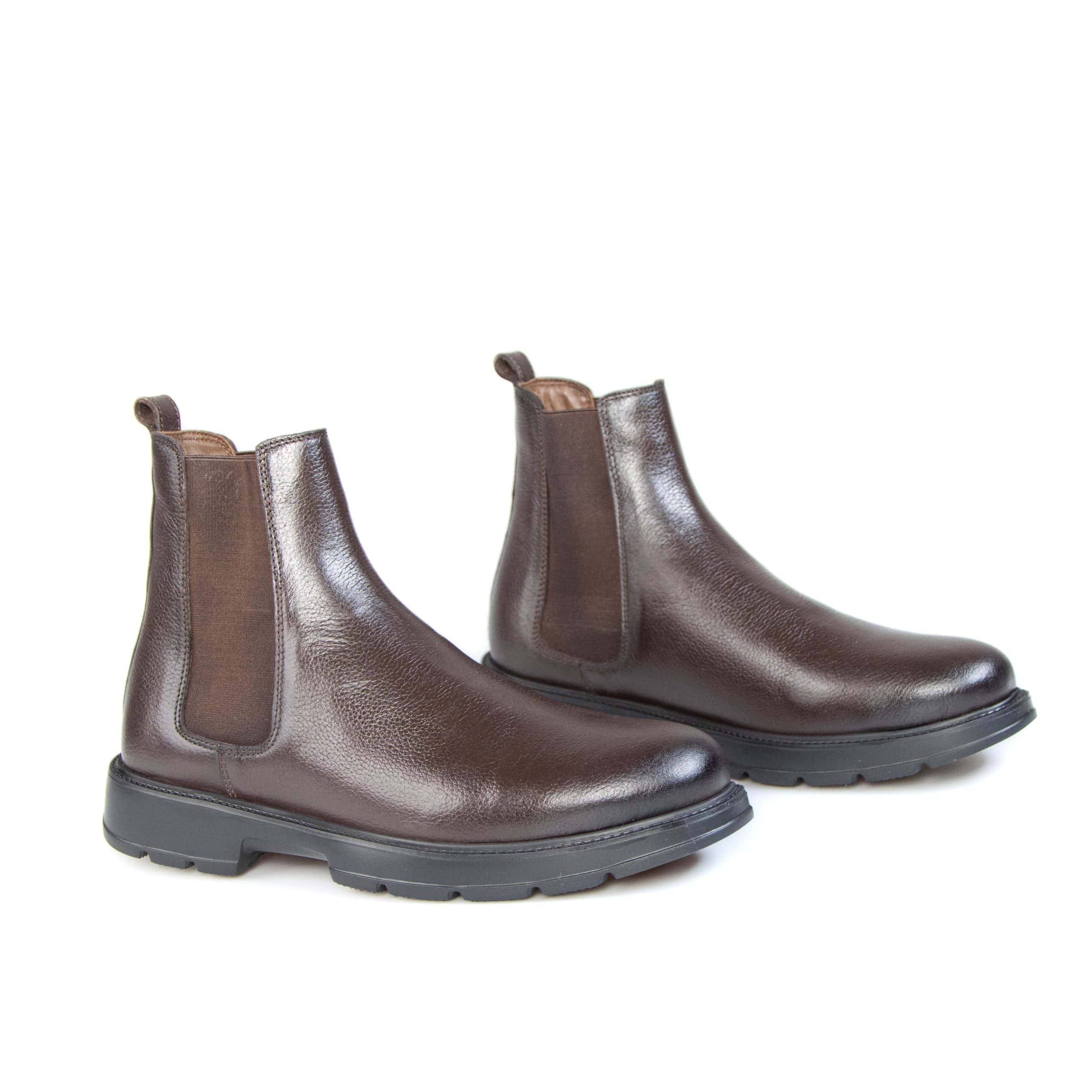Mooréa – Boots Hommes 100% Cuir – Marron.