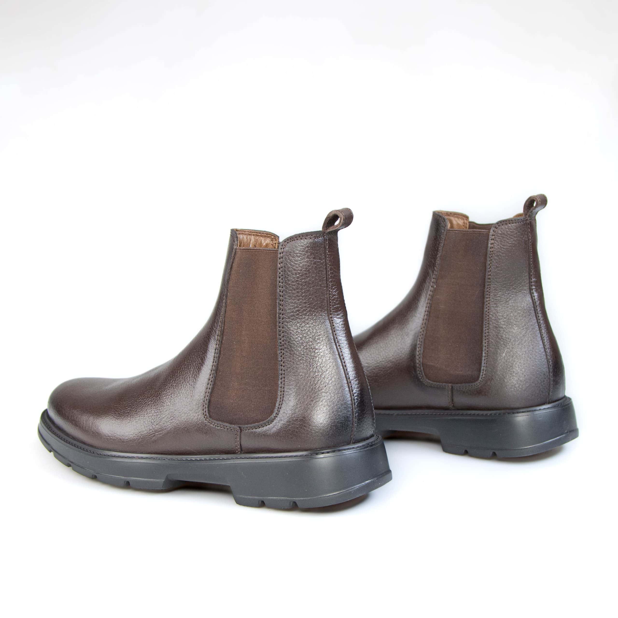 Mooréa – Boots Hommes 100% Cuir – Marron.