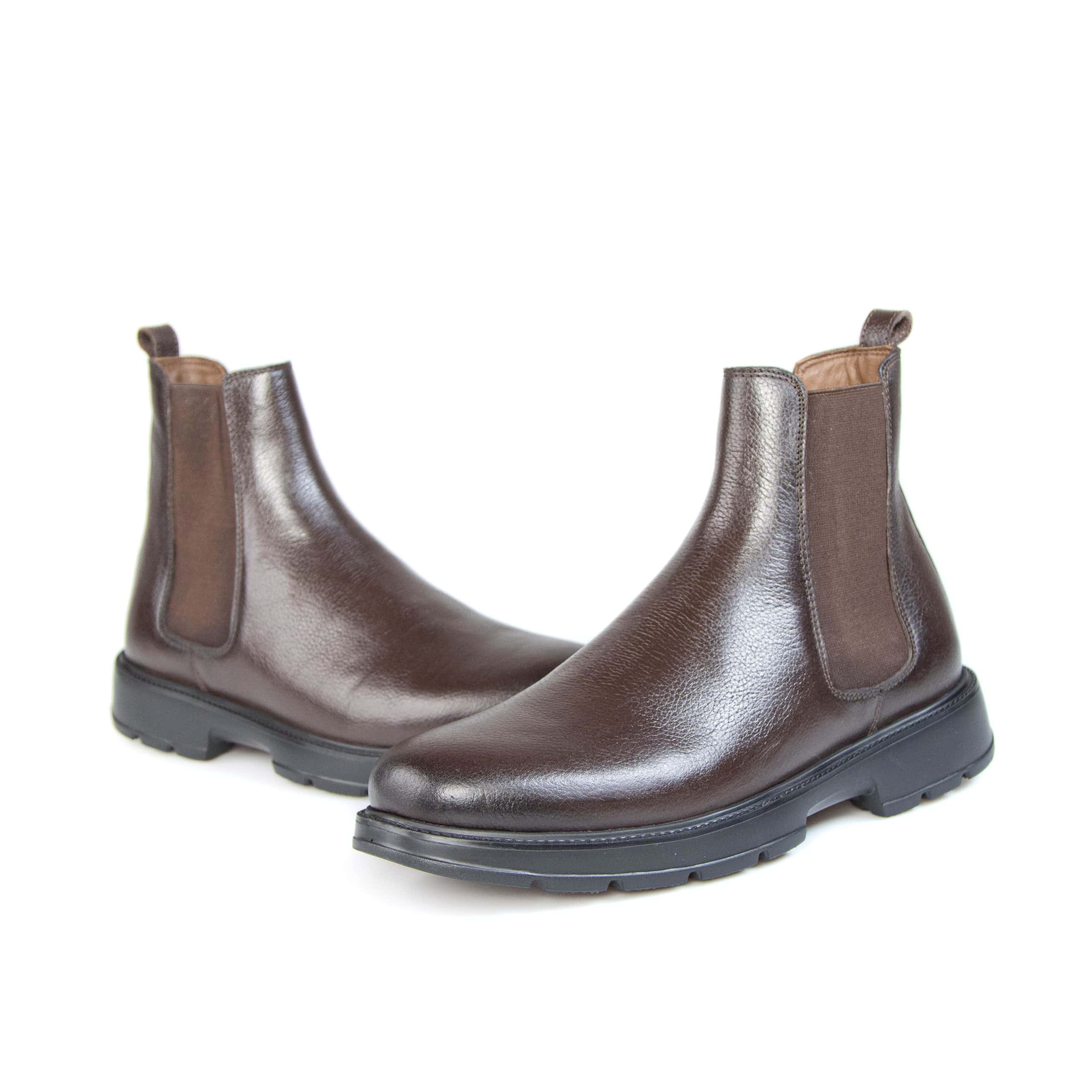 Mooréa – Boots Hommes 100% Cuir – Marron.