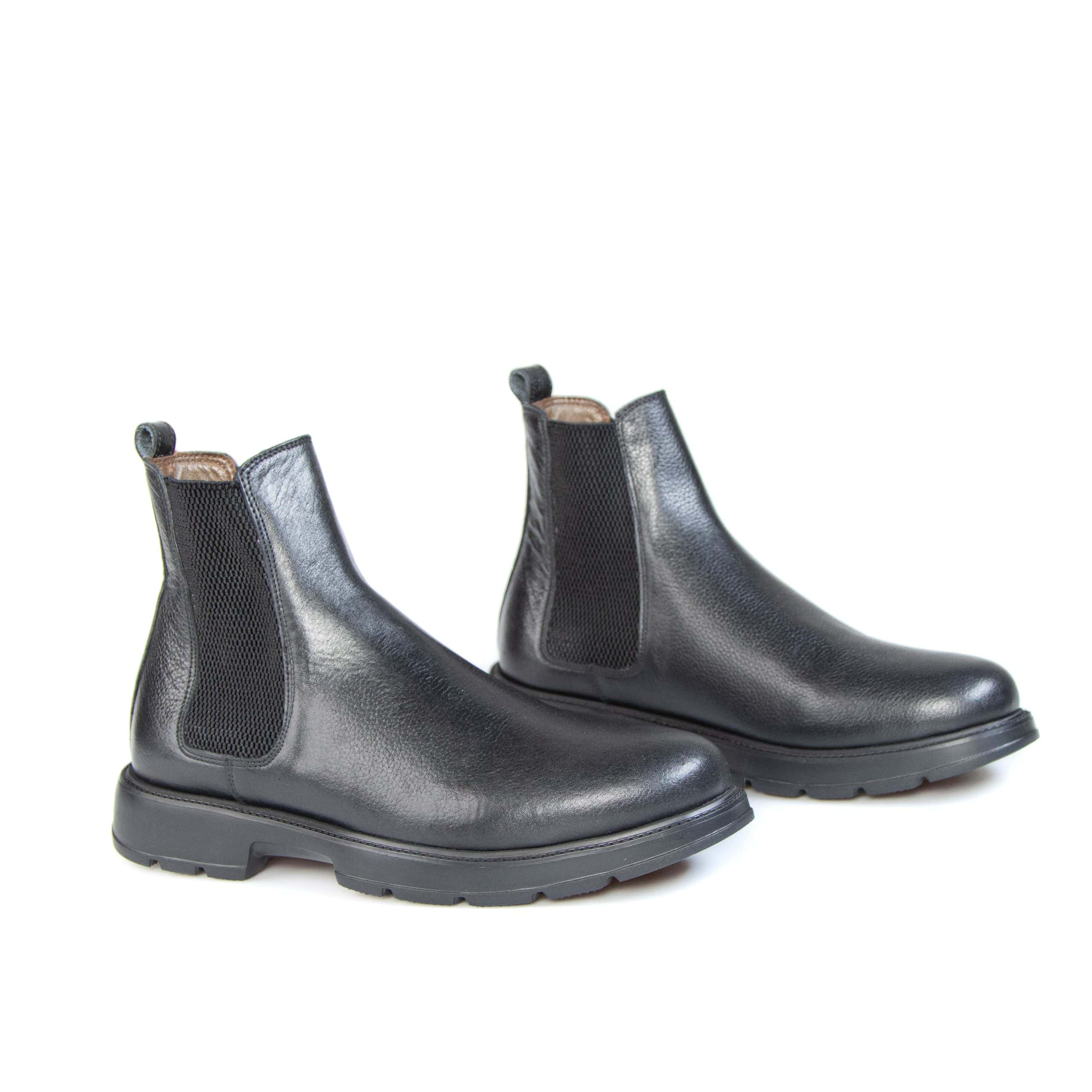 Mooréa – Boots Hommes 100% Cuir – Noir.