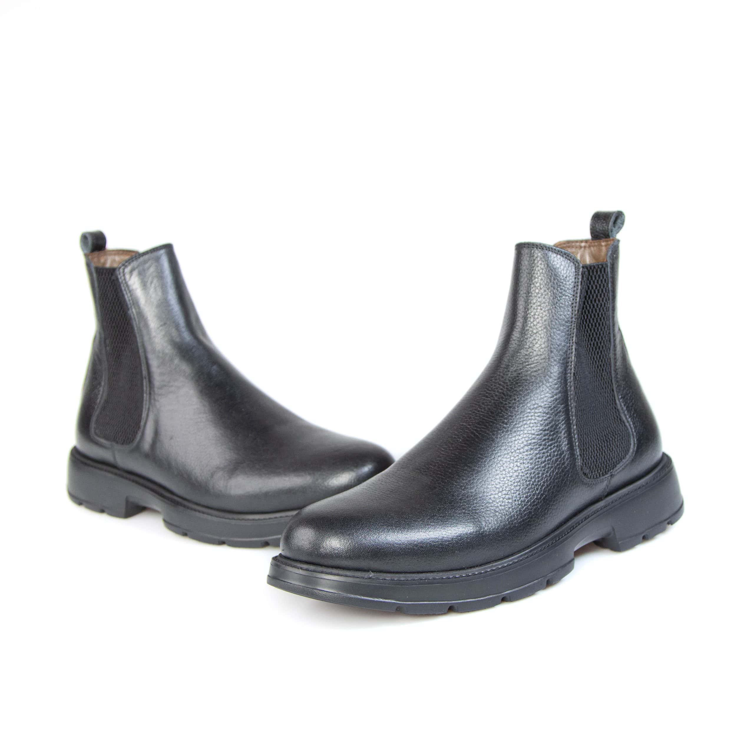 Mooréa – Boots Hommes 100% Cuir – Noir.