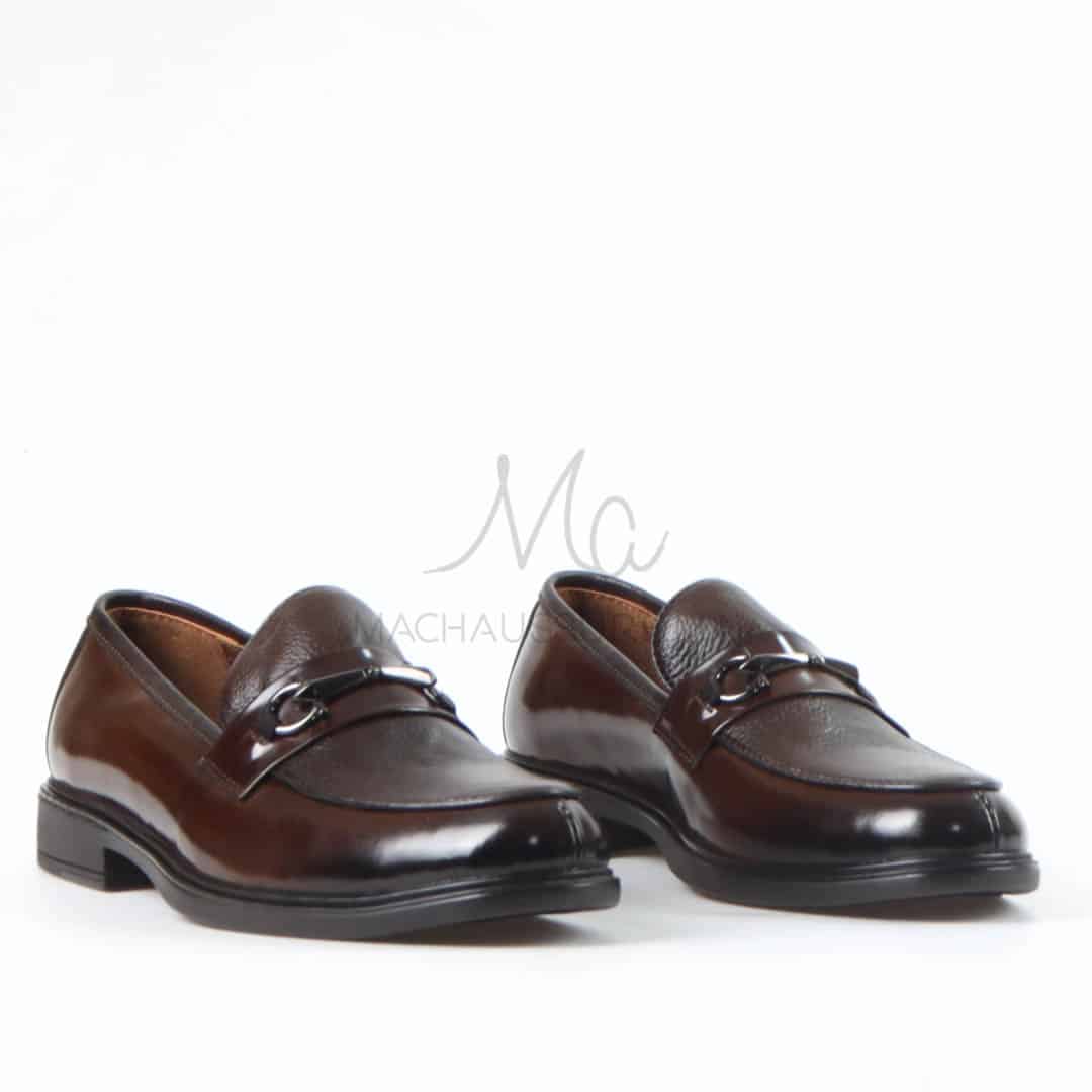 Tyson - Chaussures de ville 100% Cuir en Marron.