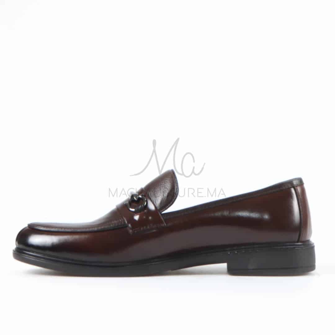Tyson - Chaussures de ville 100% Cuir en Marron.