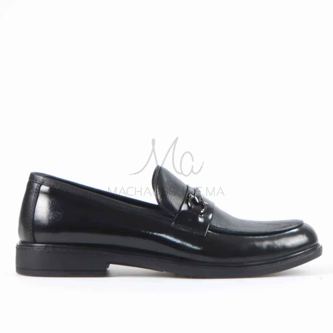 Tyson - Chaussures de ville 100% Cuir en Noir.