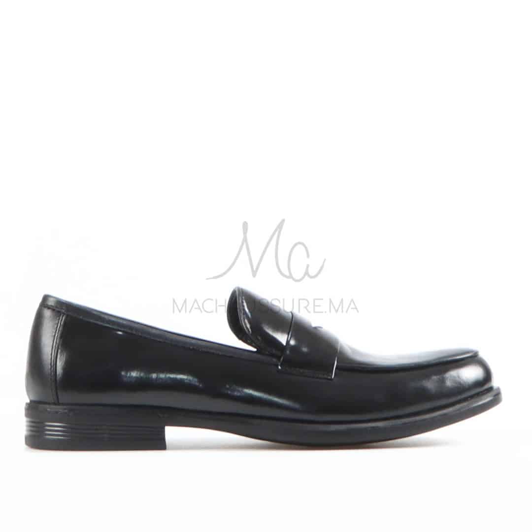 Toubkal - Chaussures Hommes 100% Cuir – Noir.