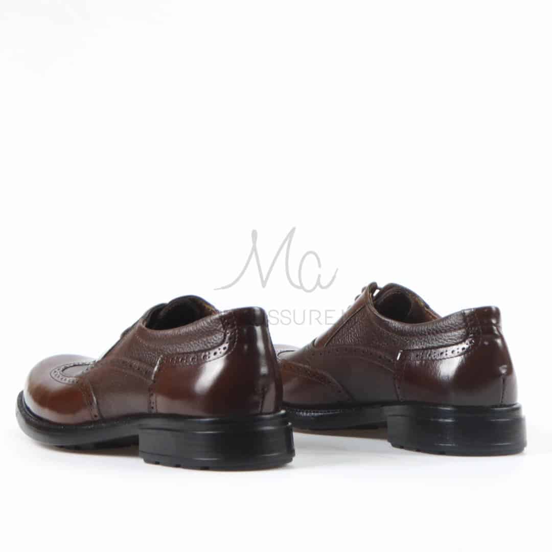 Marlon - Chaussures de ville 100% Cuir en Marron.