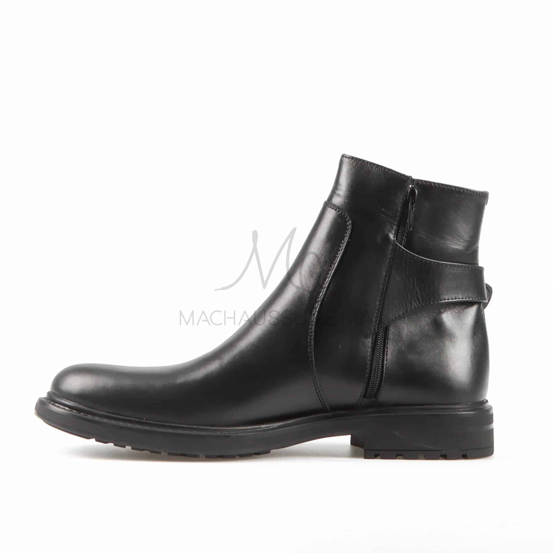 Boots Hommes 100% Cuir en Noir.