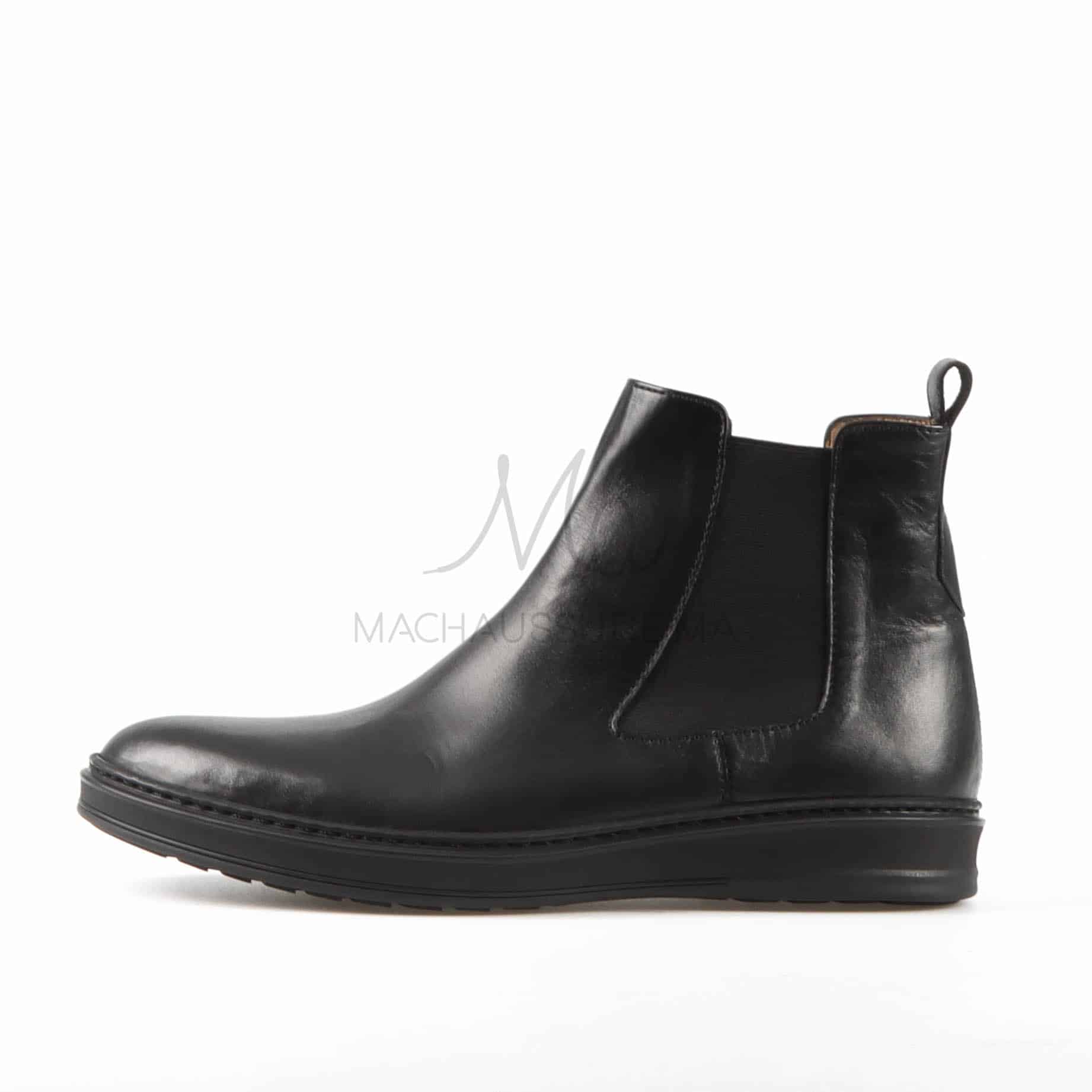 Boots Hommes 100% Cuir en Noir.