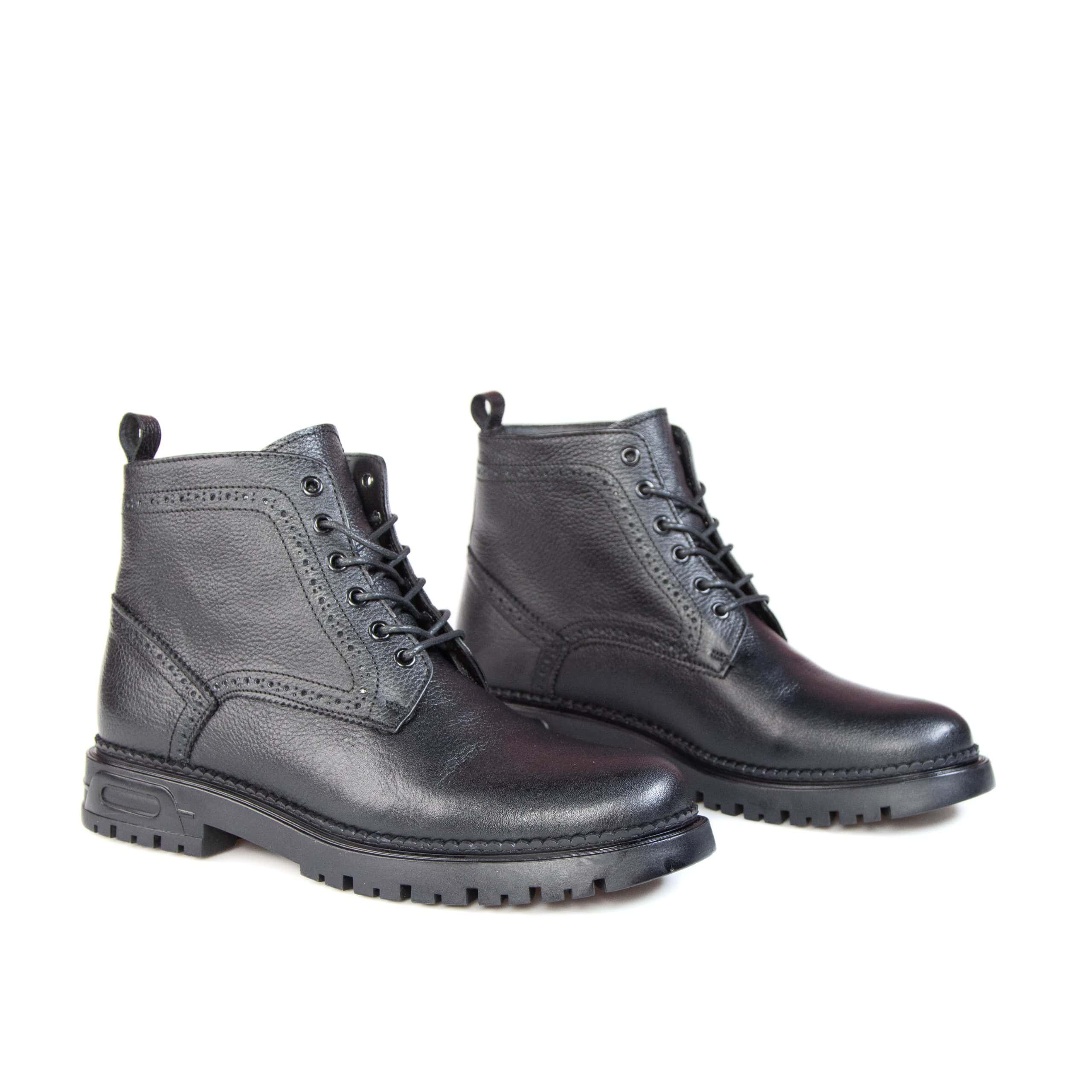 Mazen – Boots Hommes 100% Cuir – Noir.