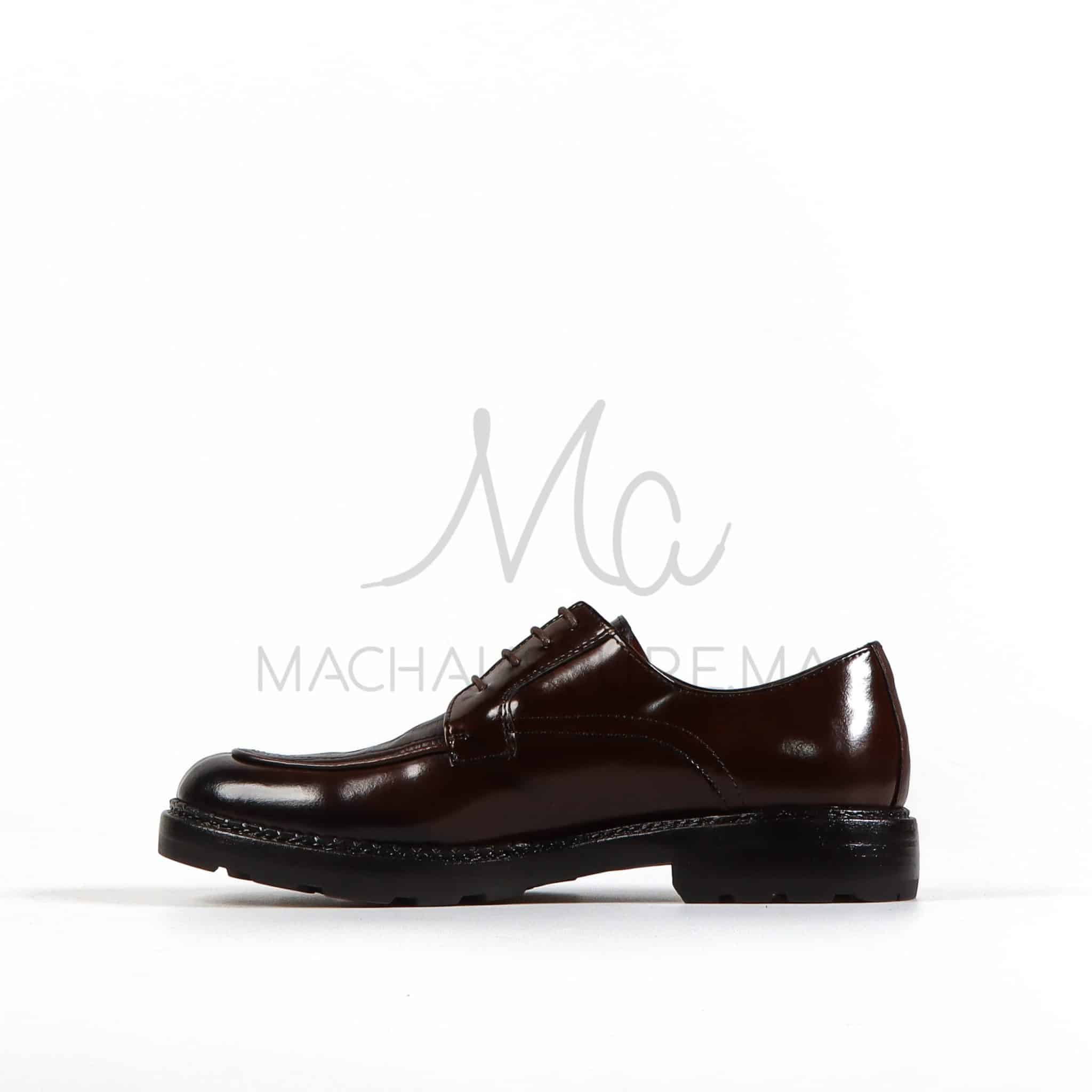 Croc Luxe - Chaussures de ville cuir en Marron.