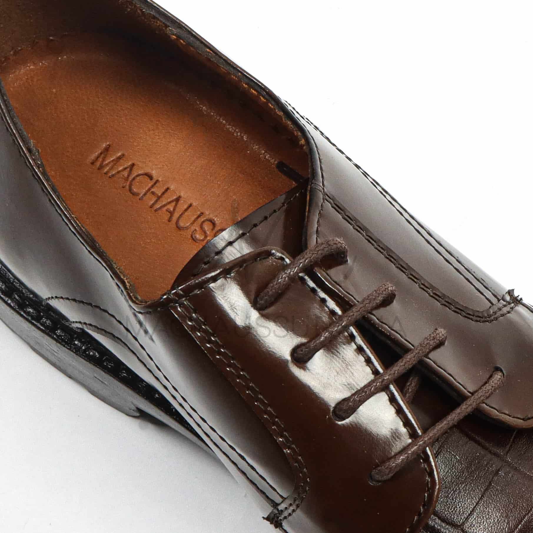 Croc Luxe - Chaussures de ville cuir en Marron.
