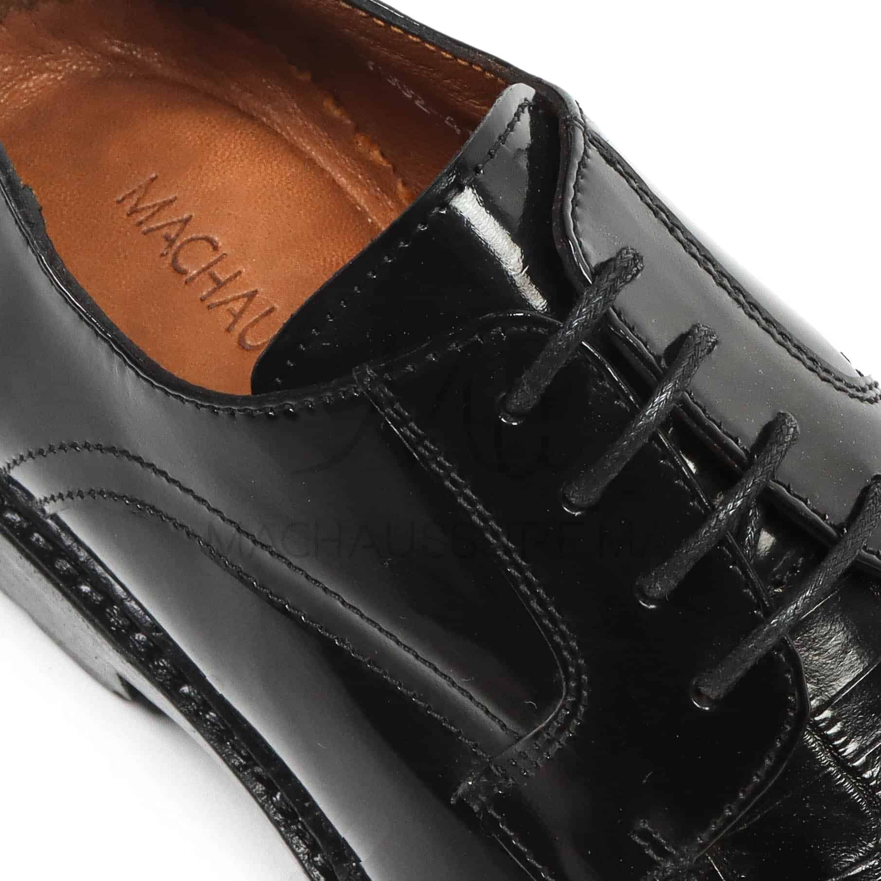 Croc Luxe - Chaussures de ville cuir en Noir.