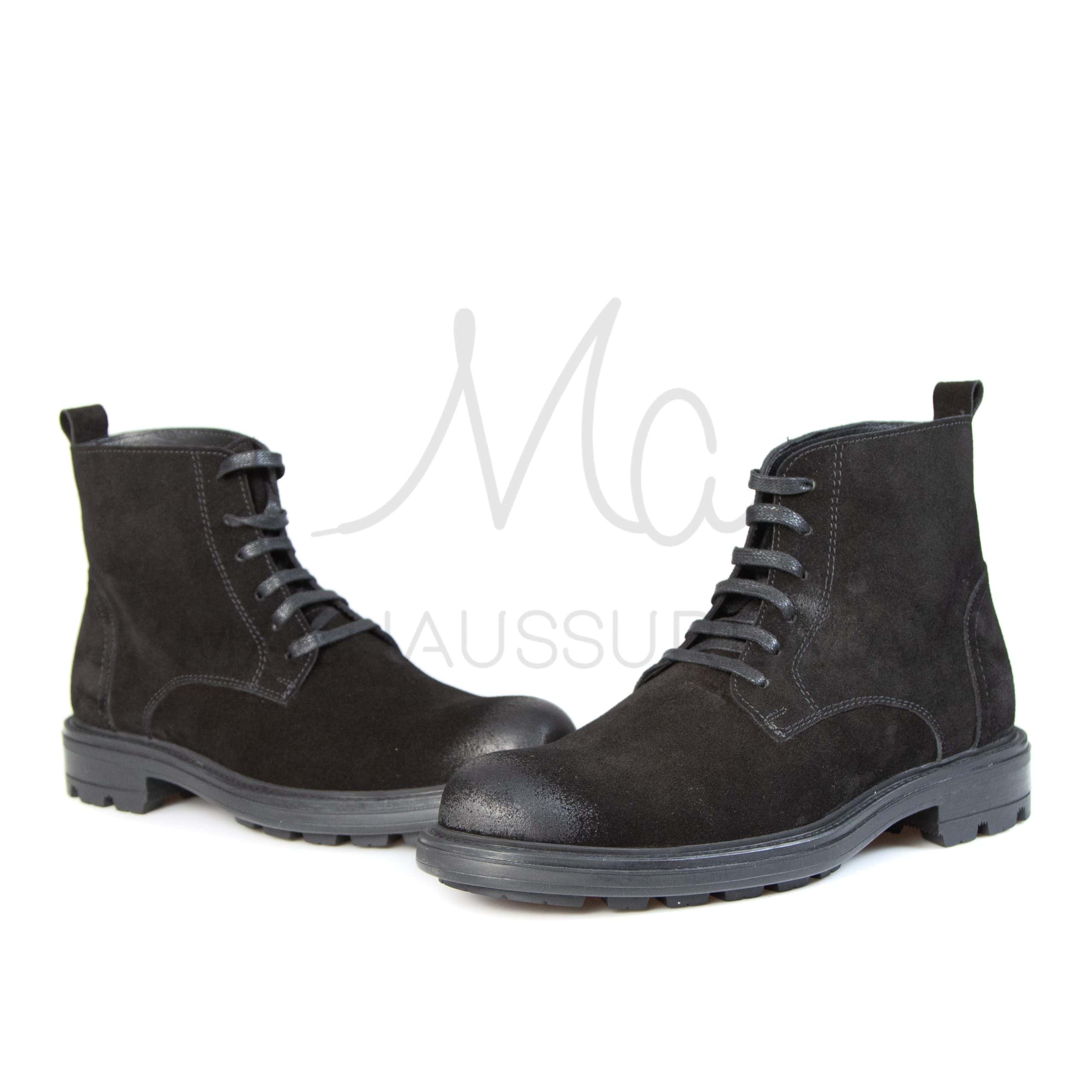 Sultan - Boots Hommes en Noir.