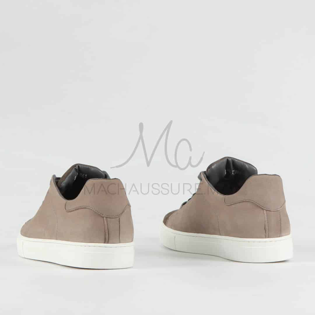 Elite – Baskets hommes en cuir Gris.