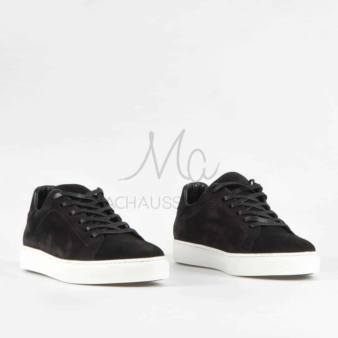 Elite – Baskets hommes en cuir Noir.