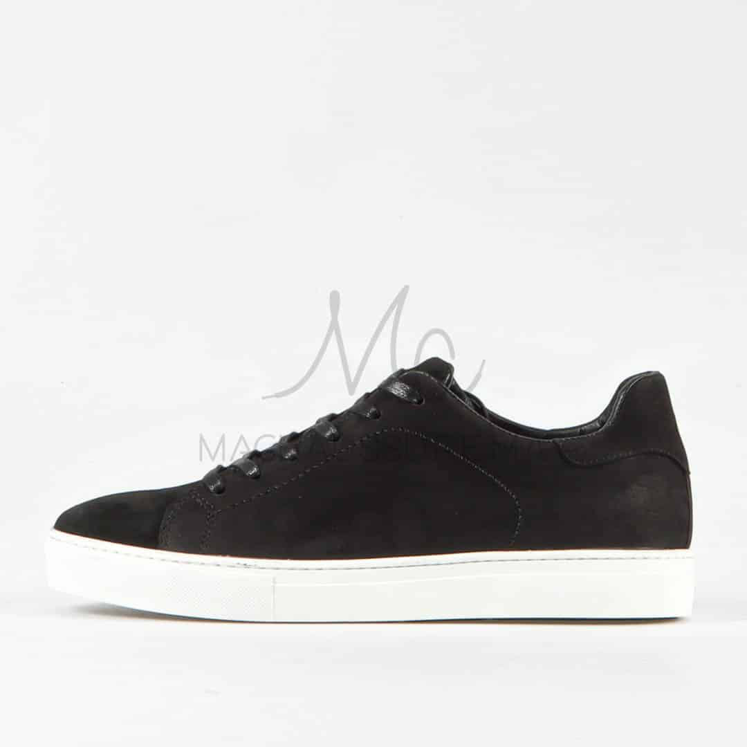 Elite – Baskets hommes en cuir Noir.