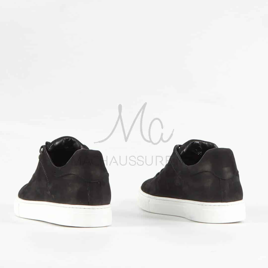 Elite – Baskets hommes en cuir Noir.