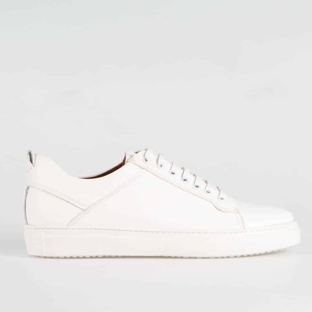 Matis – Baskets Hommes Cuir en Blanc.