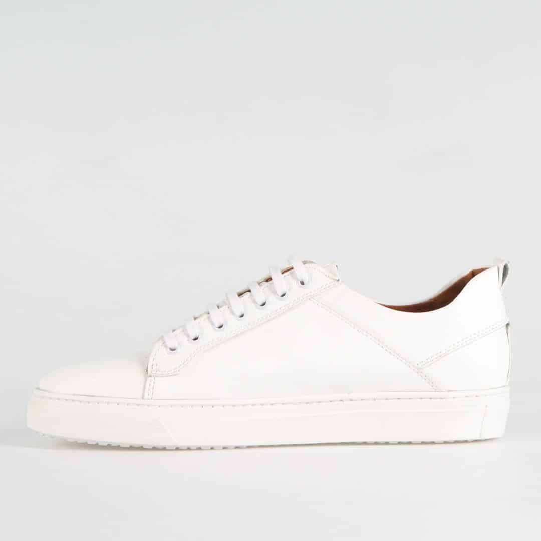 Matis – Baskets Hommes Cuir en Blanc.