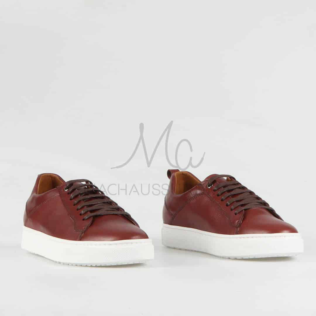Matis – Baskets Hommes Cuir en Marron.