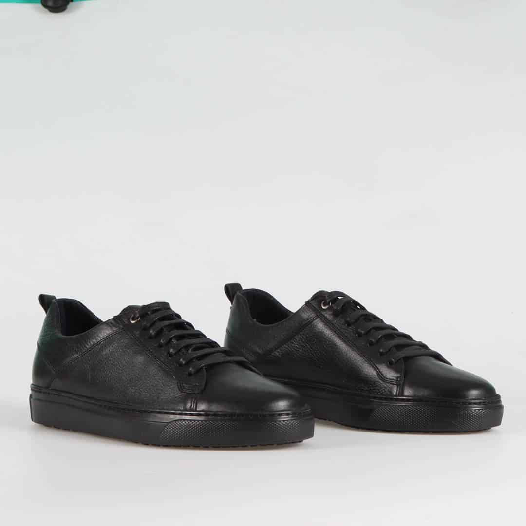 Matis – Baskets Hommes Cuir en Noir.