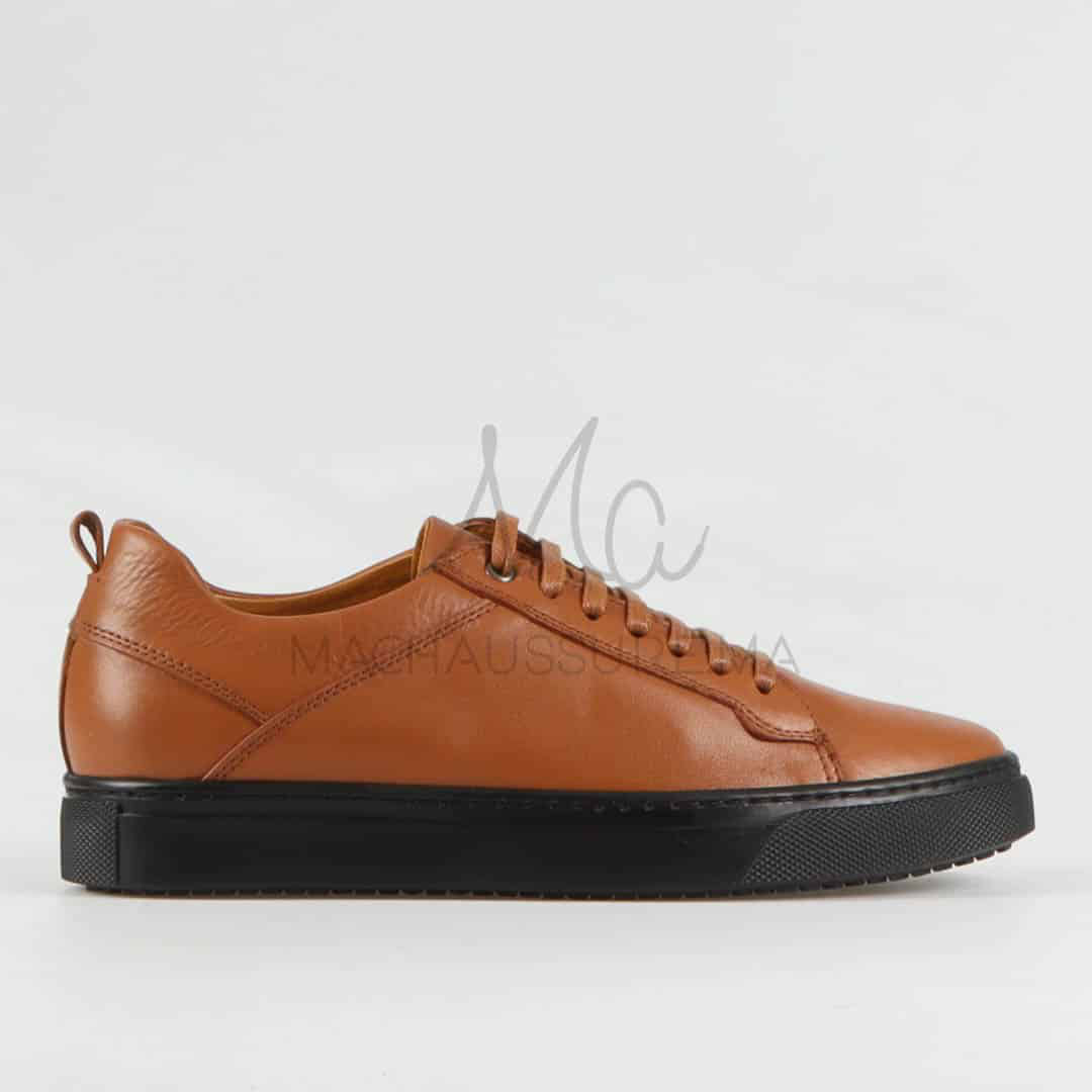 Matis – Baskets Hommes Cuir en Tabac.