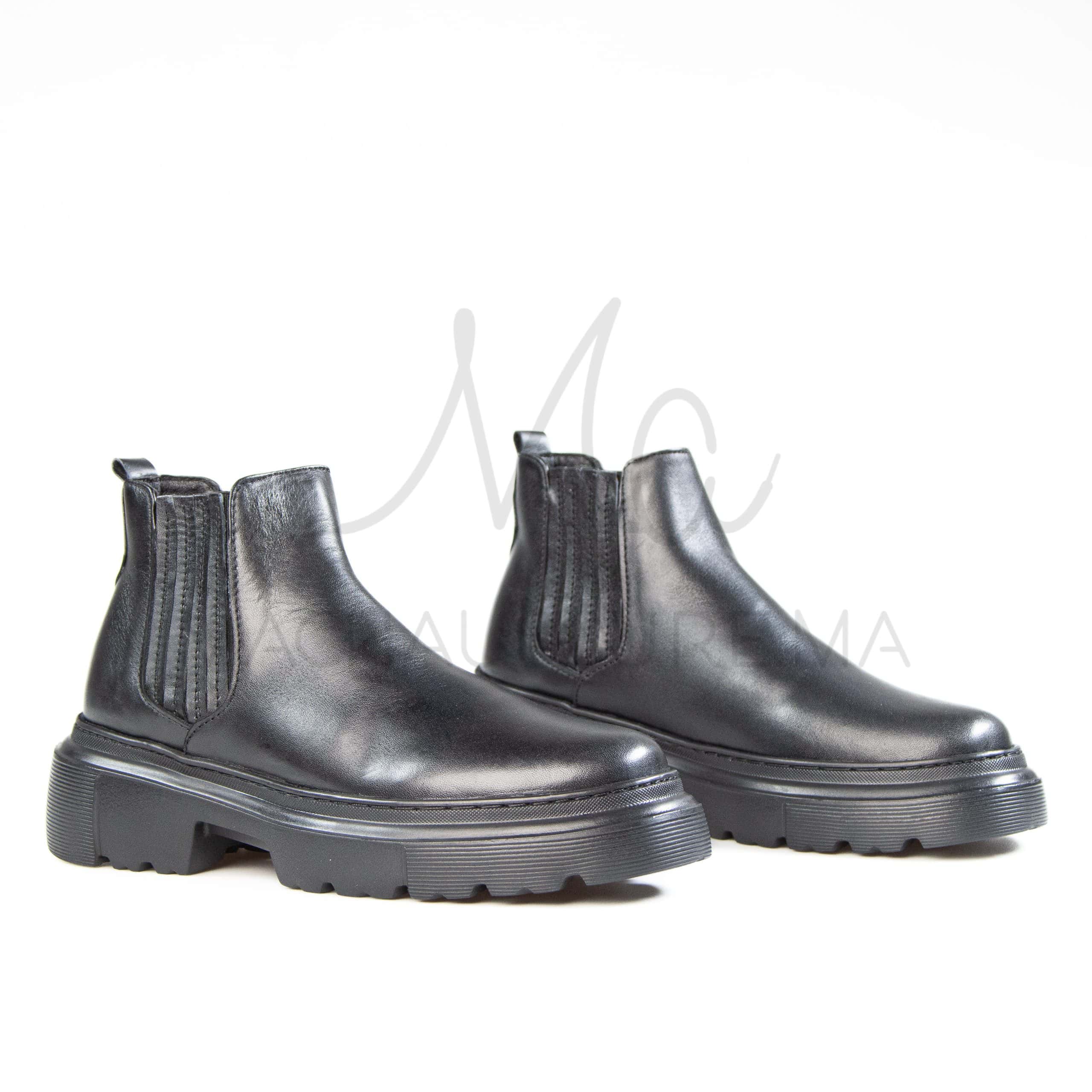 Anton – Boots Hommes en Noir.