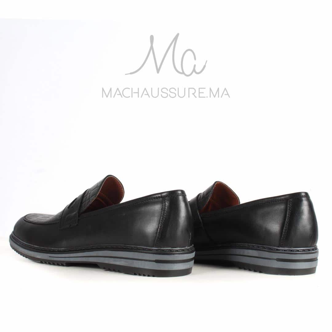 ALBURQUE - Chaussure de ville en noir.