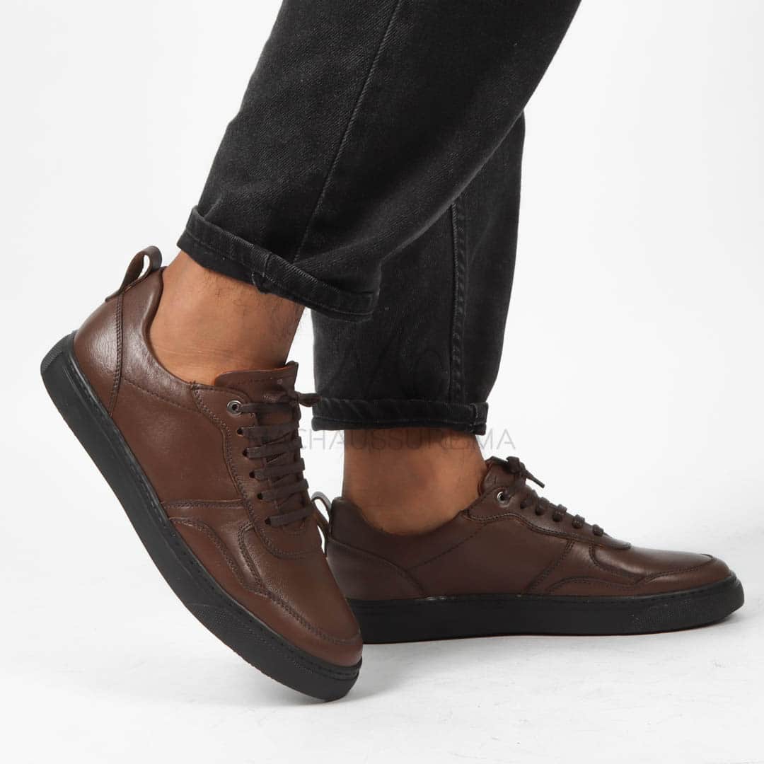 Uliva - Chaussures de ville Hommes Cuir en Marron.